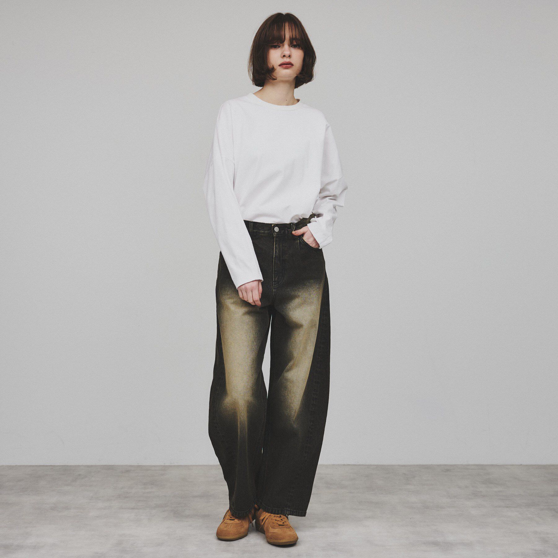 tk.TAKEO KIKUCHI「バレルデニムパンツ」|デニム|