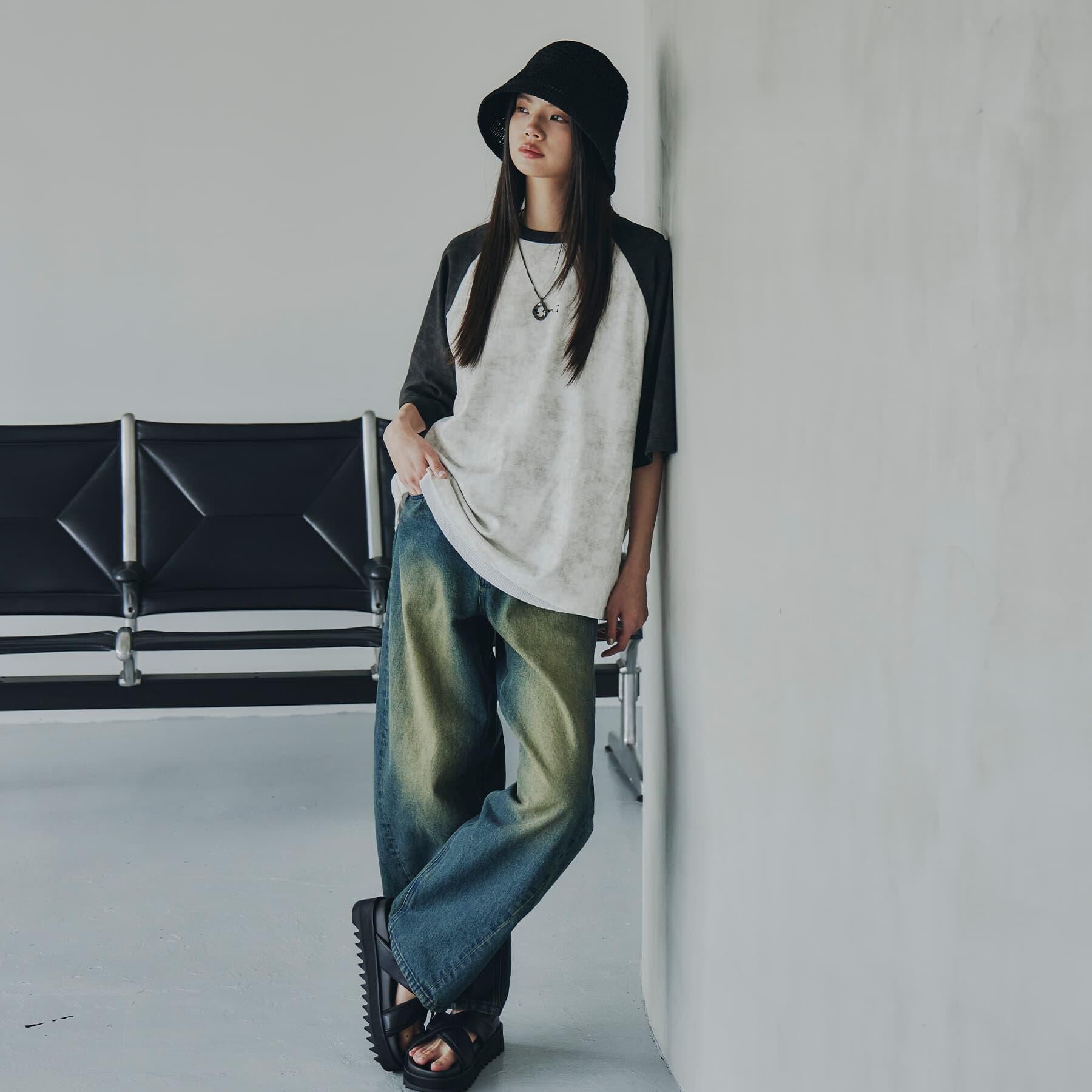 tk.TAKEO KIKUCHI「バレルデニムパンツ」|デニム|