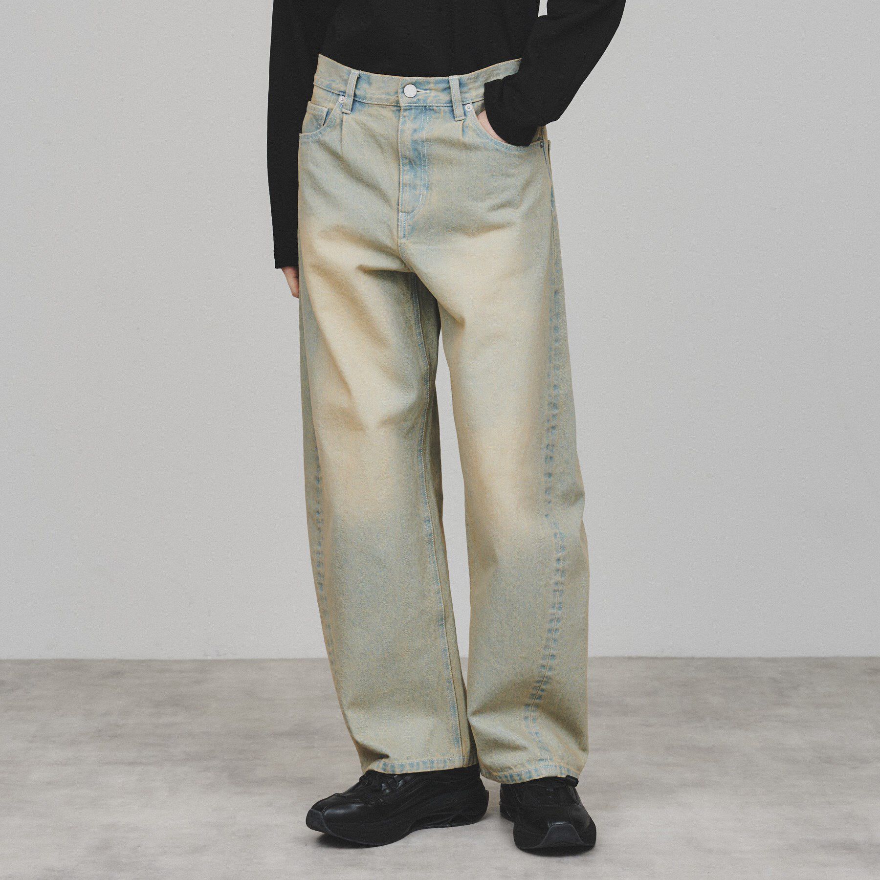 tk.TAKEO KIKUCHI「バレルデニムパンツ」|デニム|サックスブルー(09