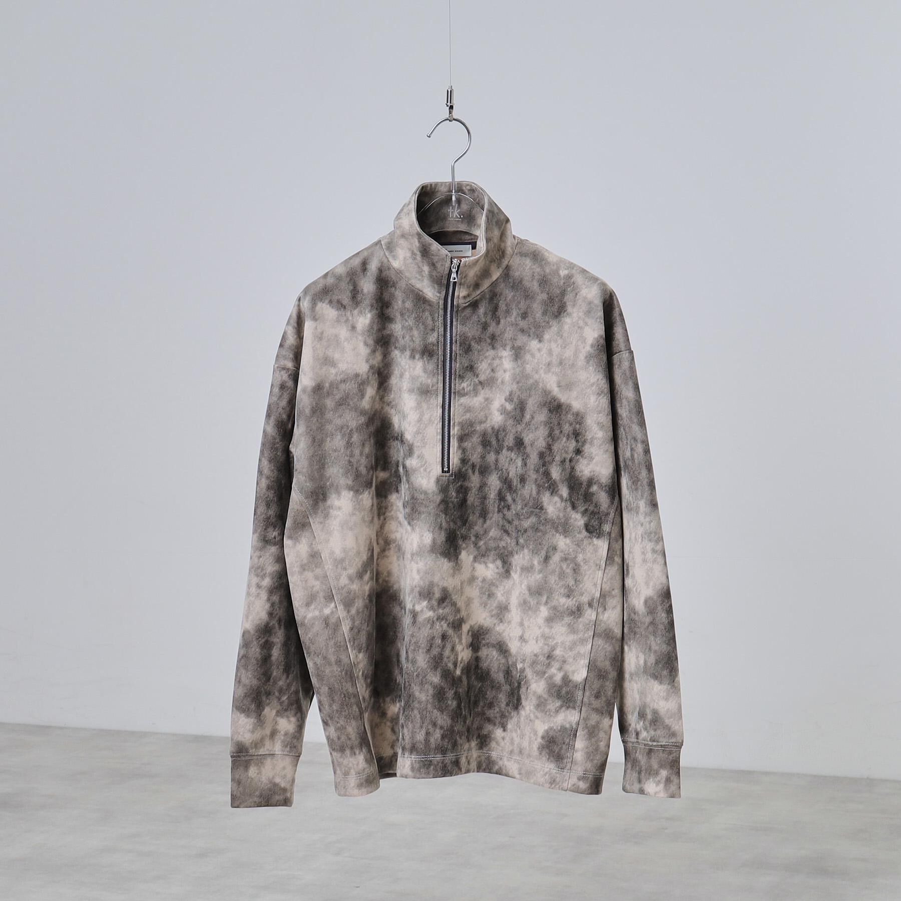 tk.TAKEO KIKUCHI「ヴィンテージライクプリント ハーフジッププルオーバー」|Tシャツ・カットソー|