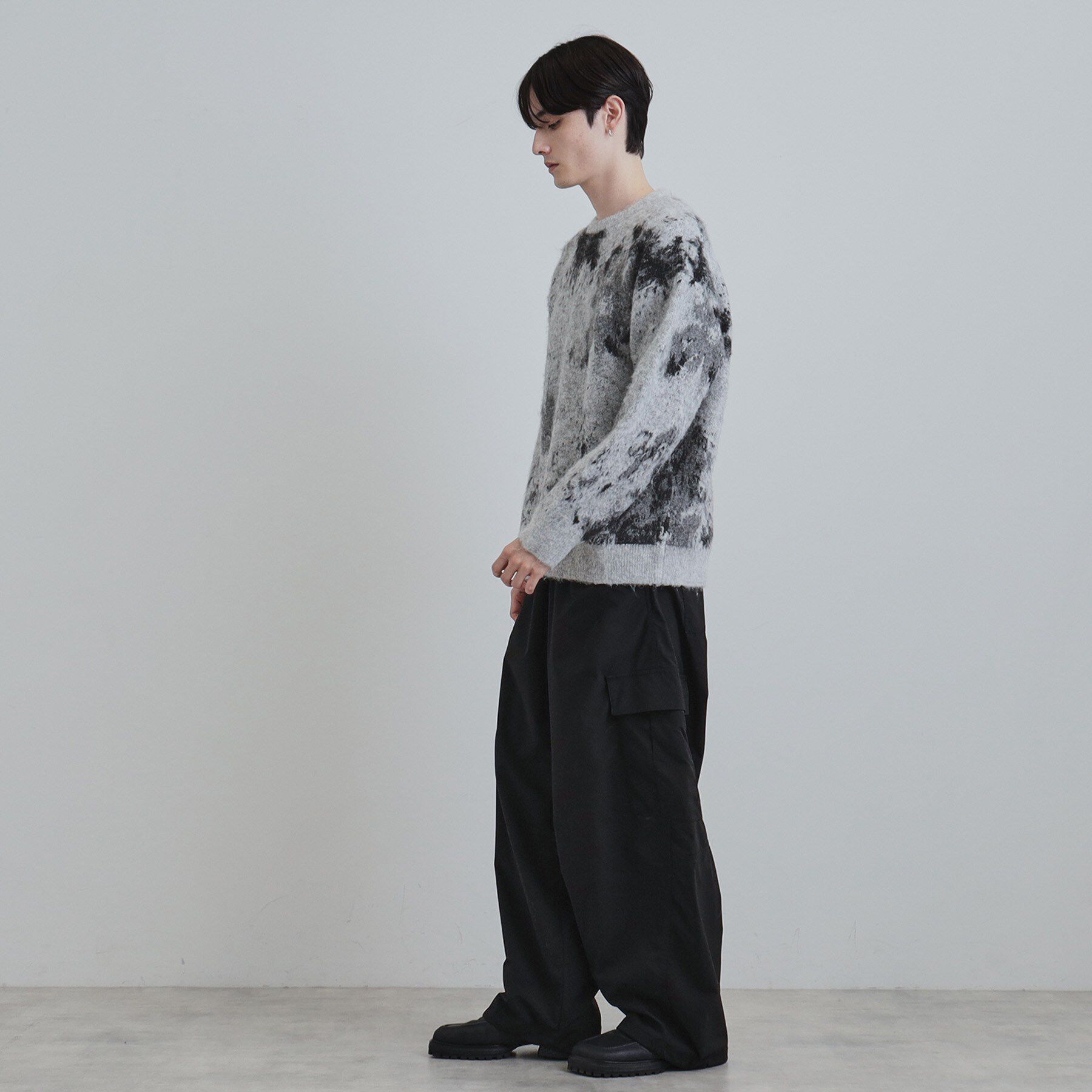 tk.TAKEO KIKUCHI「アブストフラワーシャギーニットプルオーバー」|ニット・セーター|