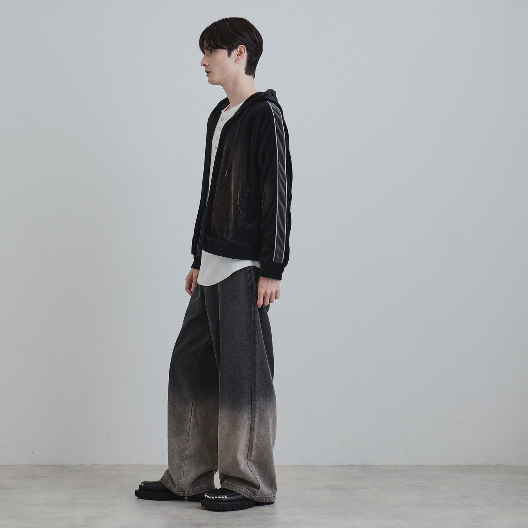 tk.TAKEO KIKUCHI「ヴィンテージライクベロアジップパーカー」|パーカー|