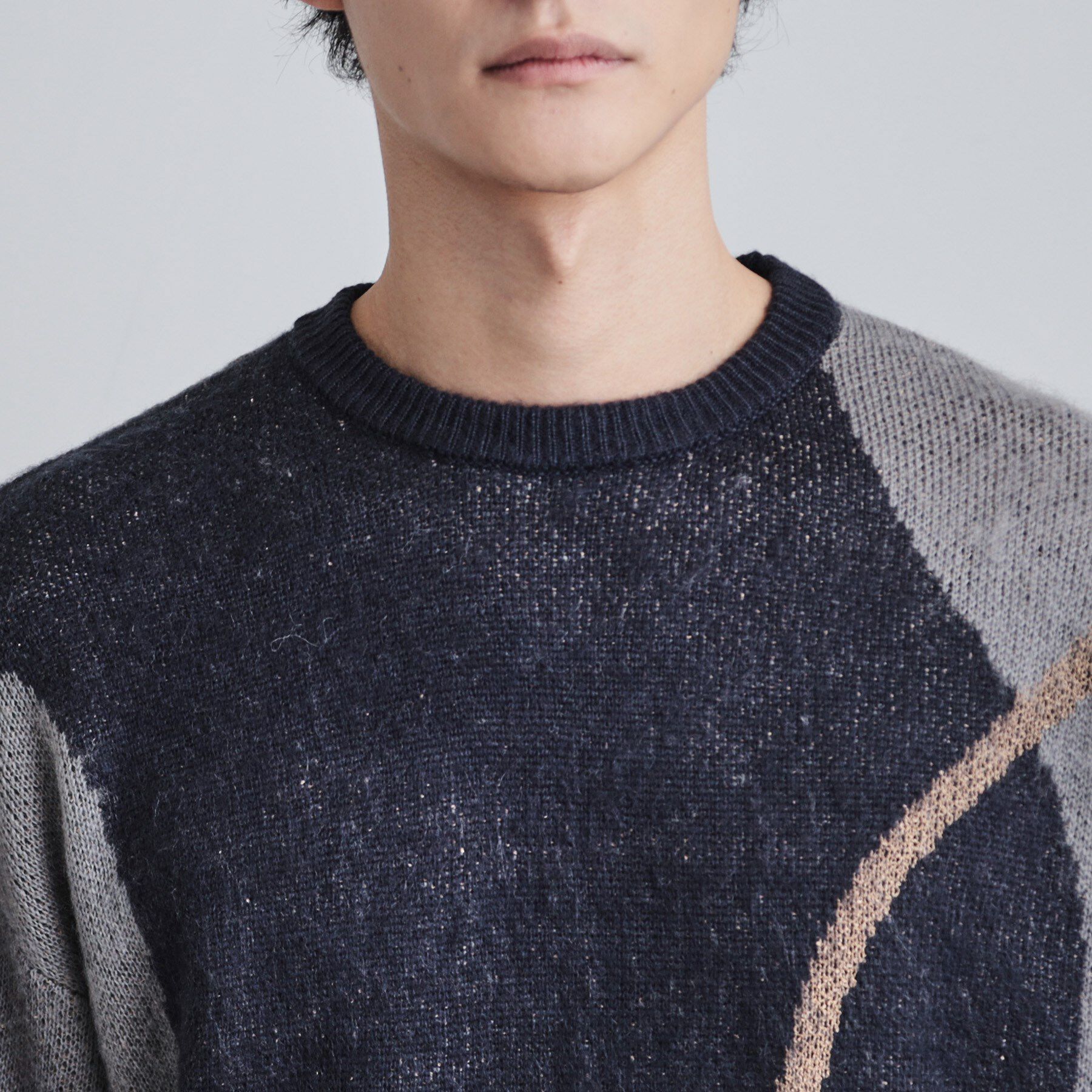 tk.TAKEO KIKUCHI「コンプリケートラインアートプルオーバー」|ニット・セーター|