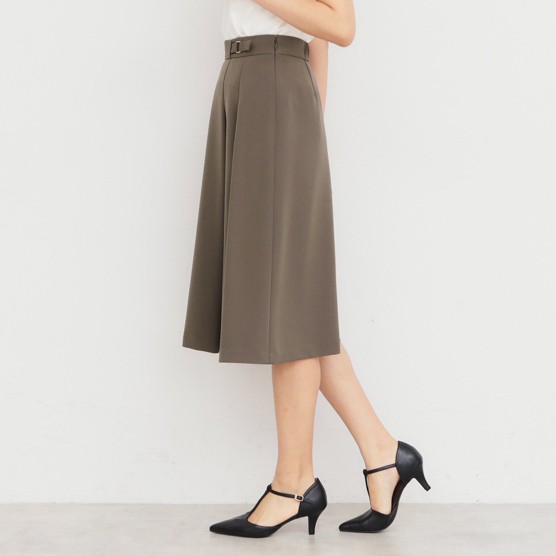 index「ストレッチタックフレアスカート/セットアップ対応 【洗濯機洗い可/防シワ/イージーアイロン】」|スカート|