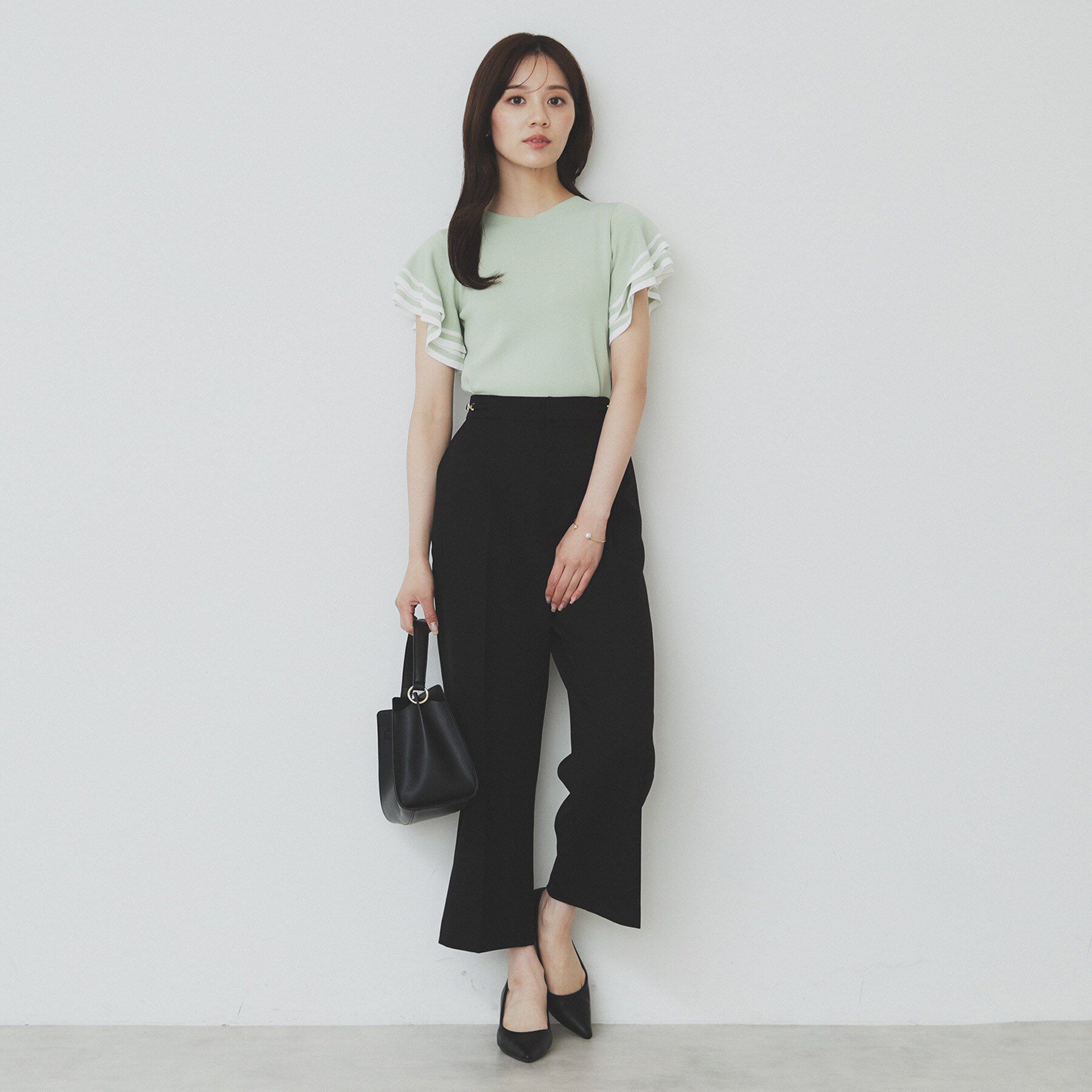 index「サイドビット付きストレッチワイドパンツ【洗濯機洗い可/吸水速乾/防シワ】」|その他|