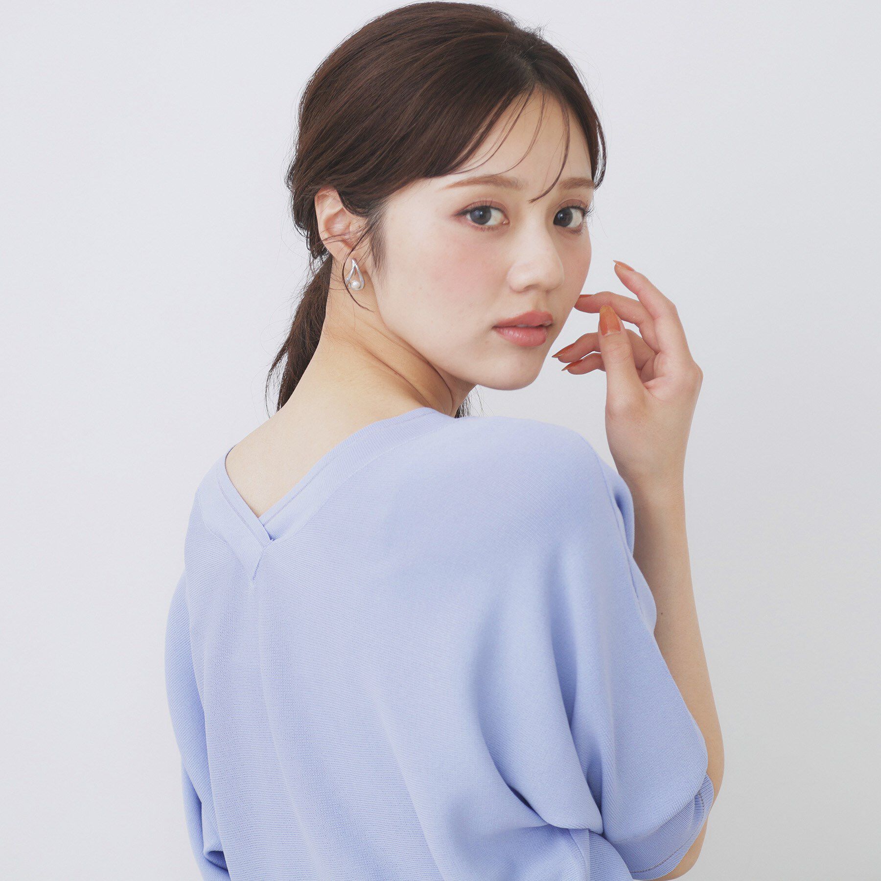 index「《5色展開》前後2WAY ドルマンスリーブニット【UVケア/抗ピル/洗濯機洗い可】」|ニット・セーター|