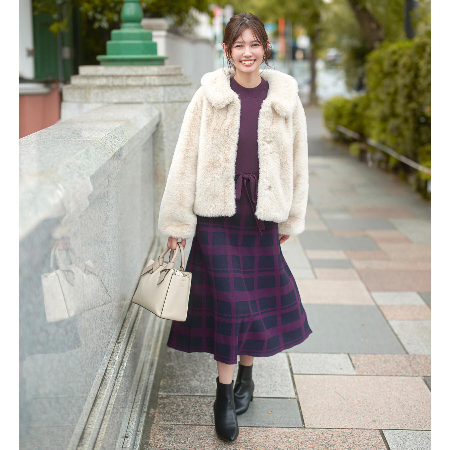 index「【2WAY】リボンハンドルミドルトートバッグ」|トートバッグ|