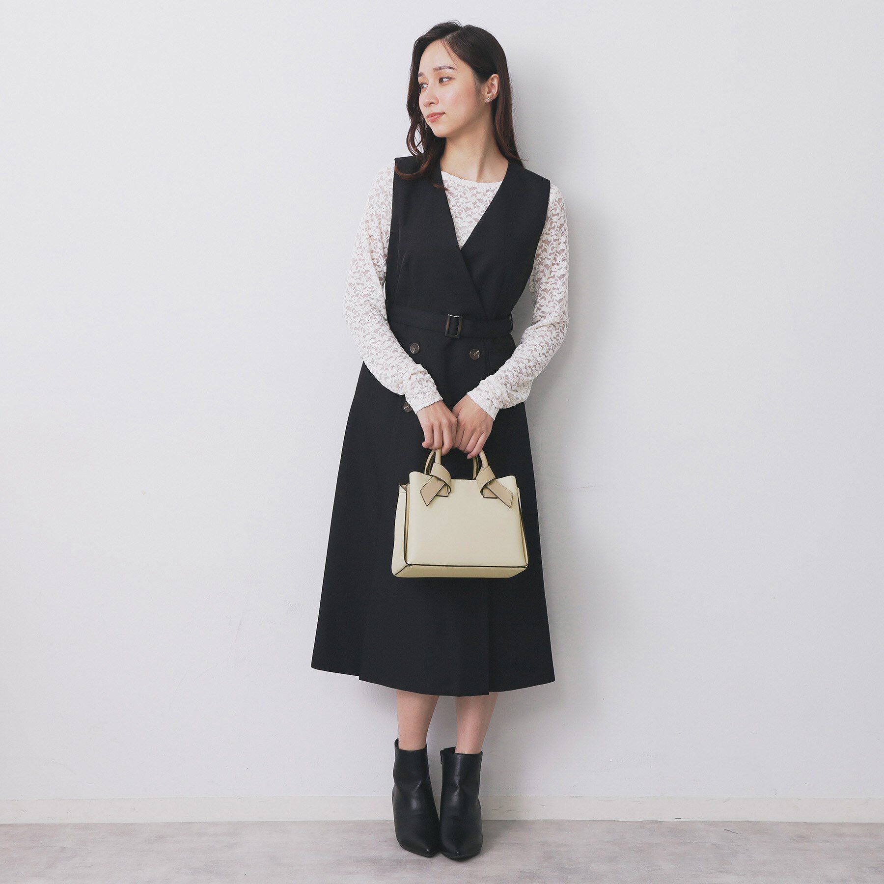 index「【2WAY】リボンハンドルミドルトートバッグ」|トートバッグ|