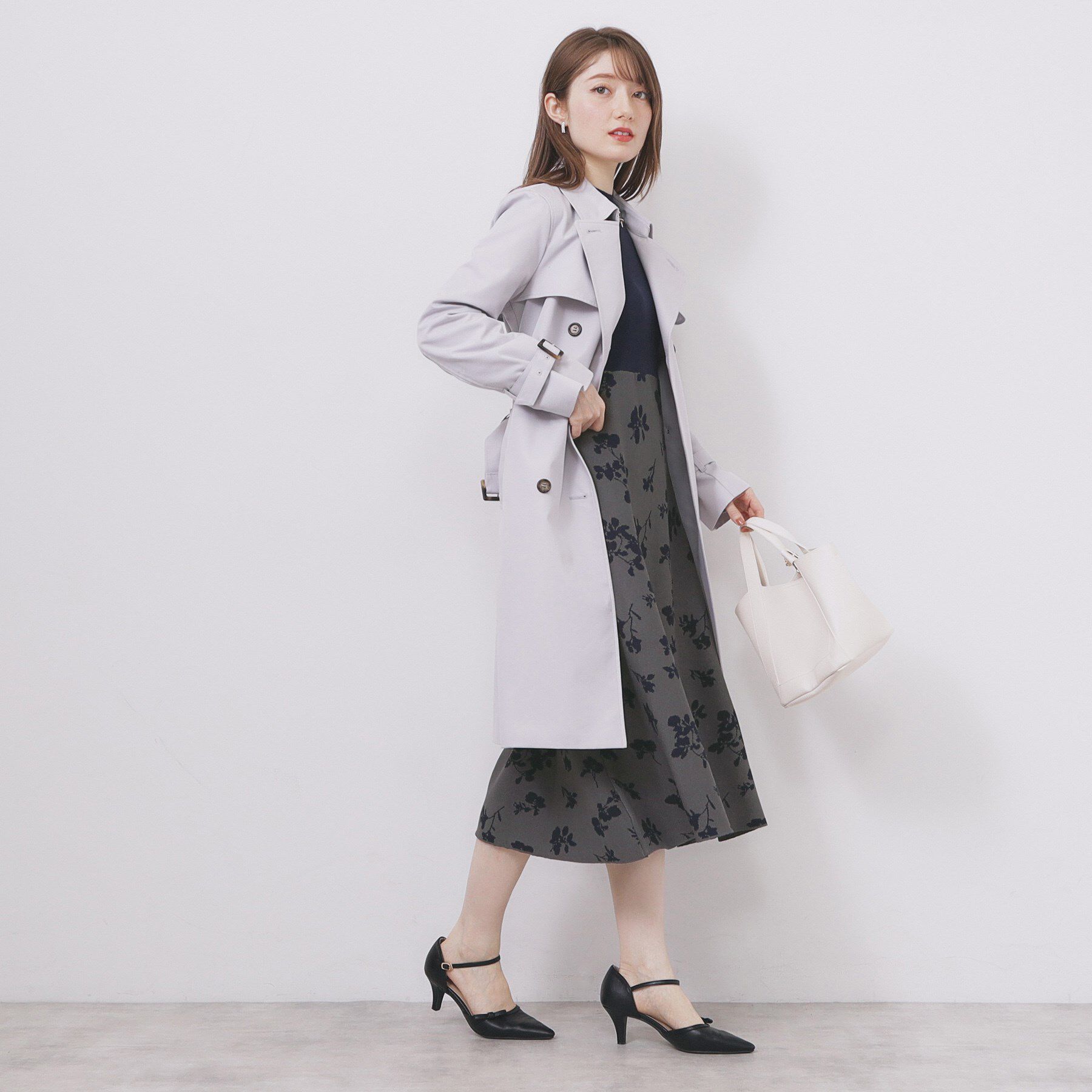 index「ハイネックニットワンピース【洗濯機OK/抗ピル】」|ワンピース|