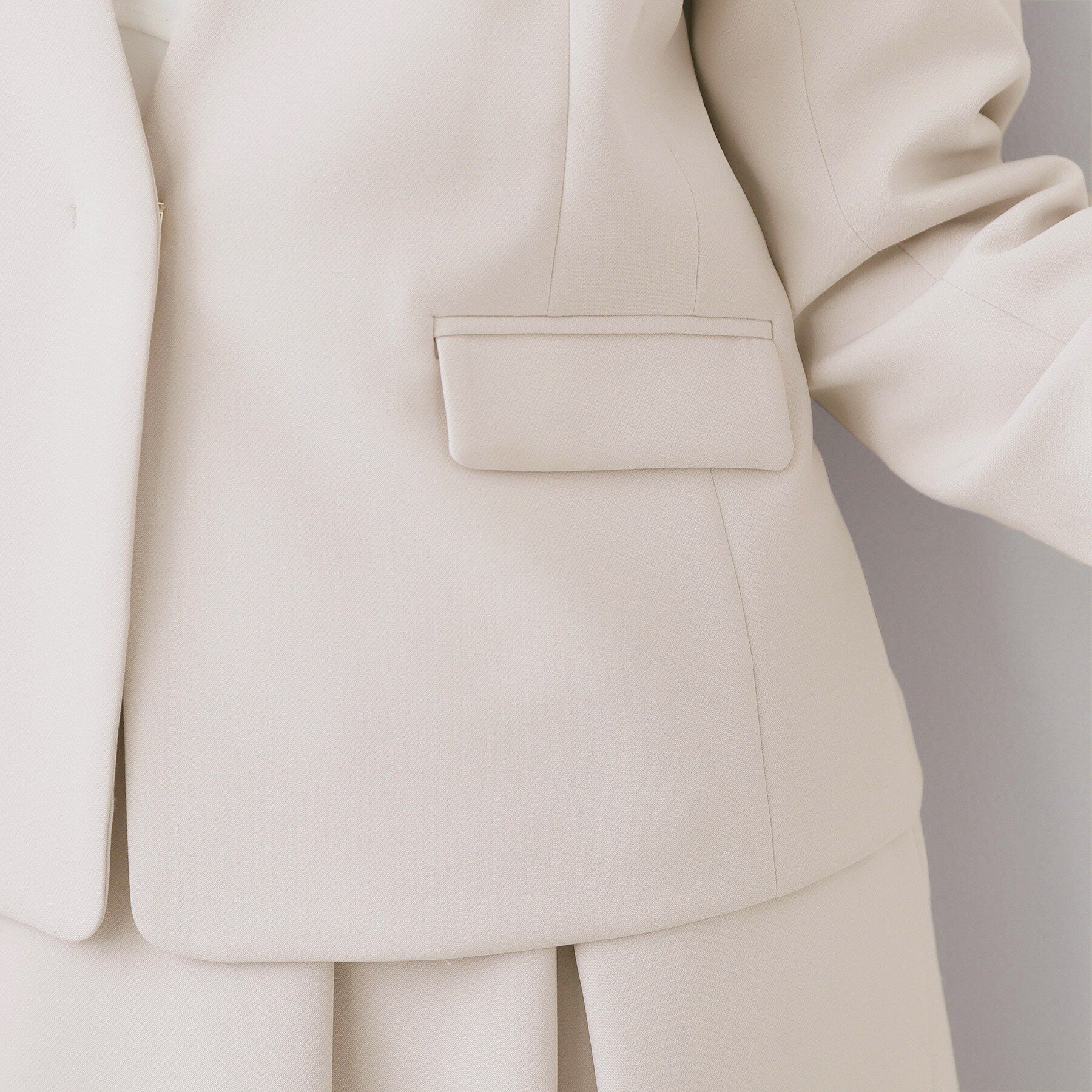 index「ストレッチノーカラージャケット/セットアップ対応【洗濯機OK/防シワ/イージーアイロン】」|ノーカラージャケット|