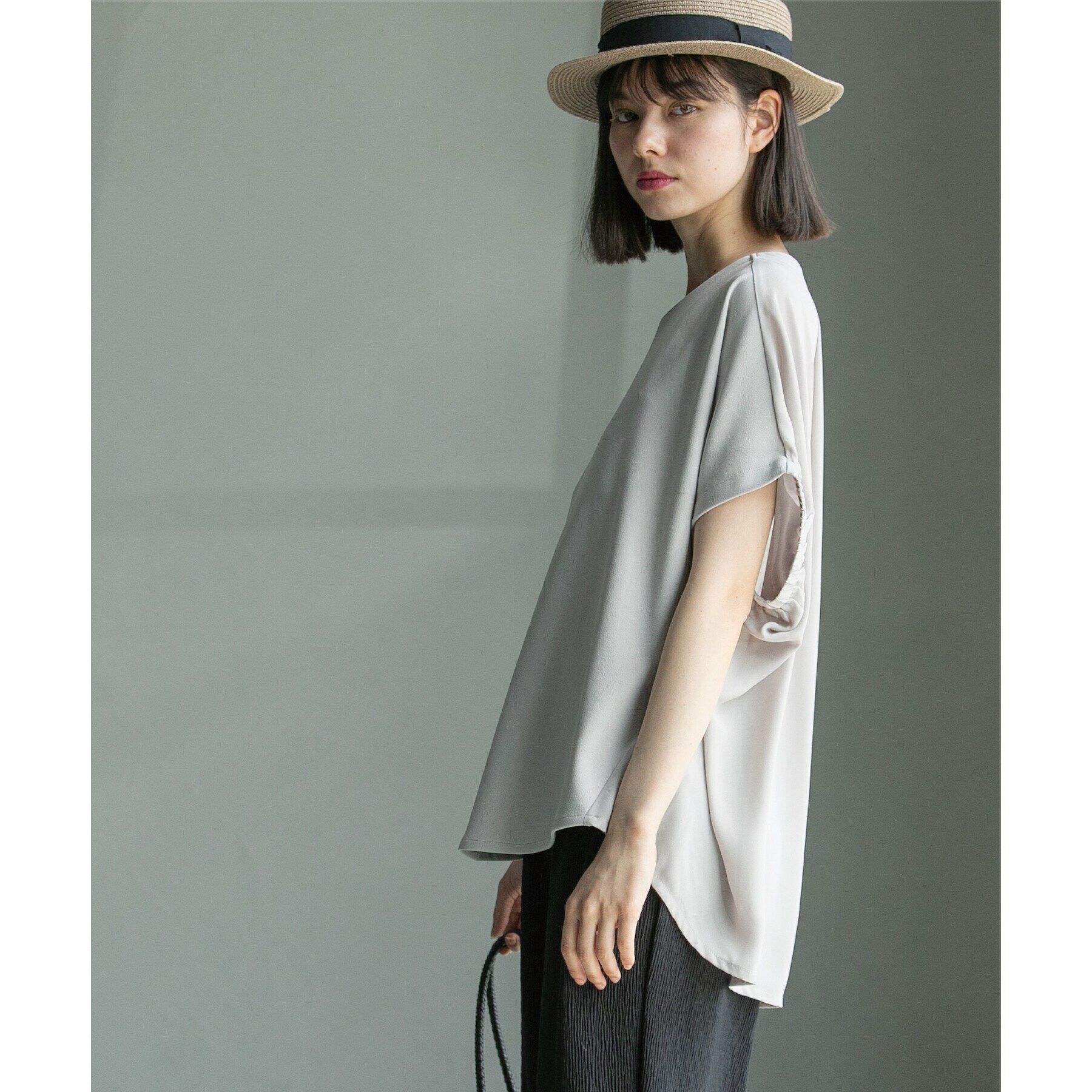 OPAQUE.CLIP「UV ドッキングドルマントップス【洗濯機洗い可】」|Tシャツ・カットソー|