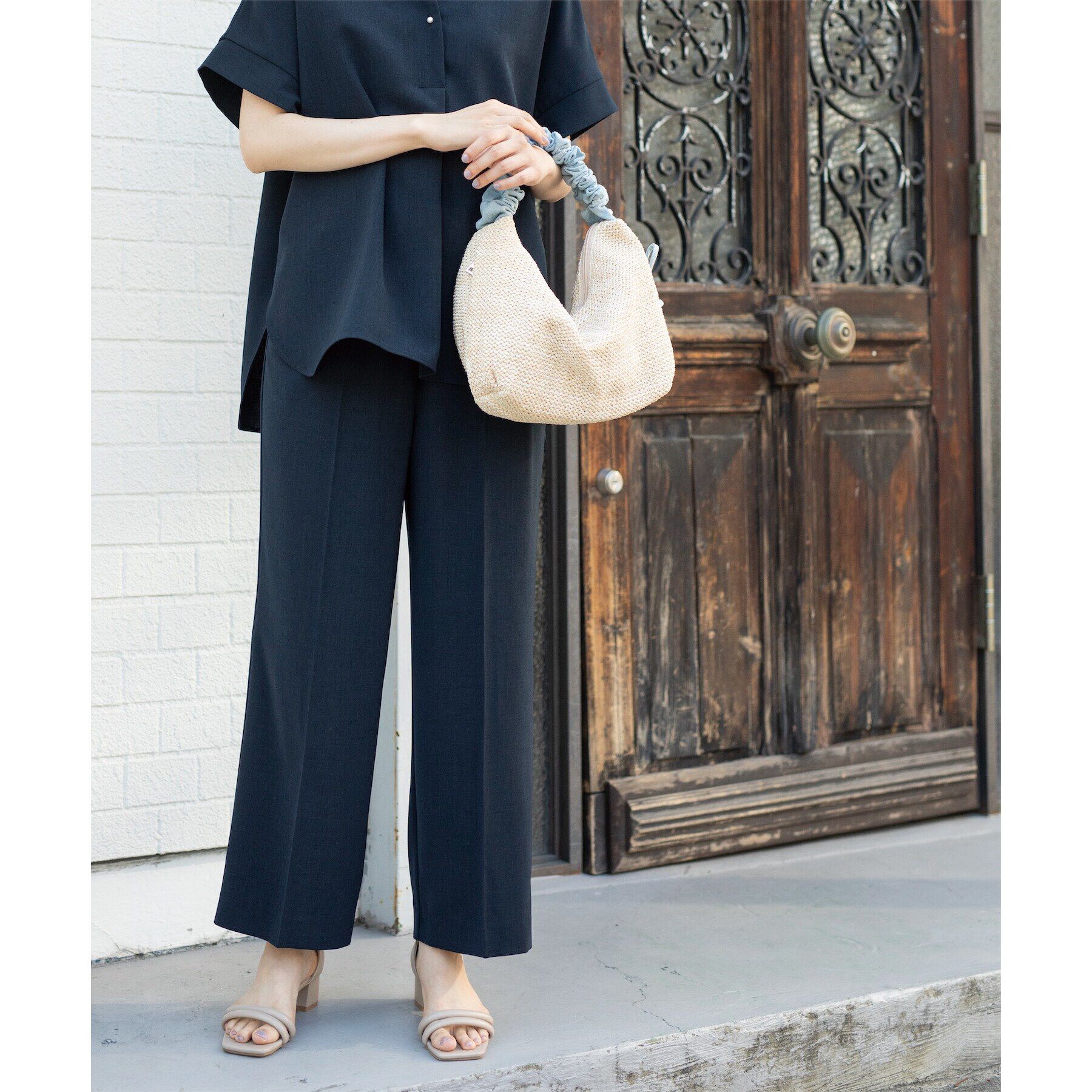 OPAQUE.CLIP「≪SS-LLsize≫ ストレッチ美脚イージーワイドパンツ/セットアップ対応【防シワ/抗ピル/洗濯機」|その他|