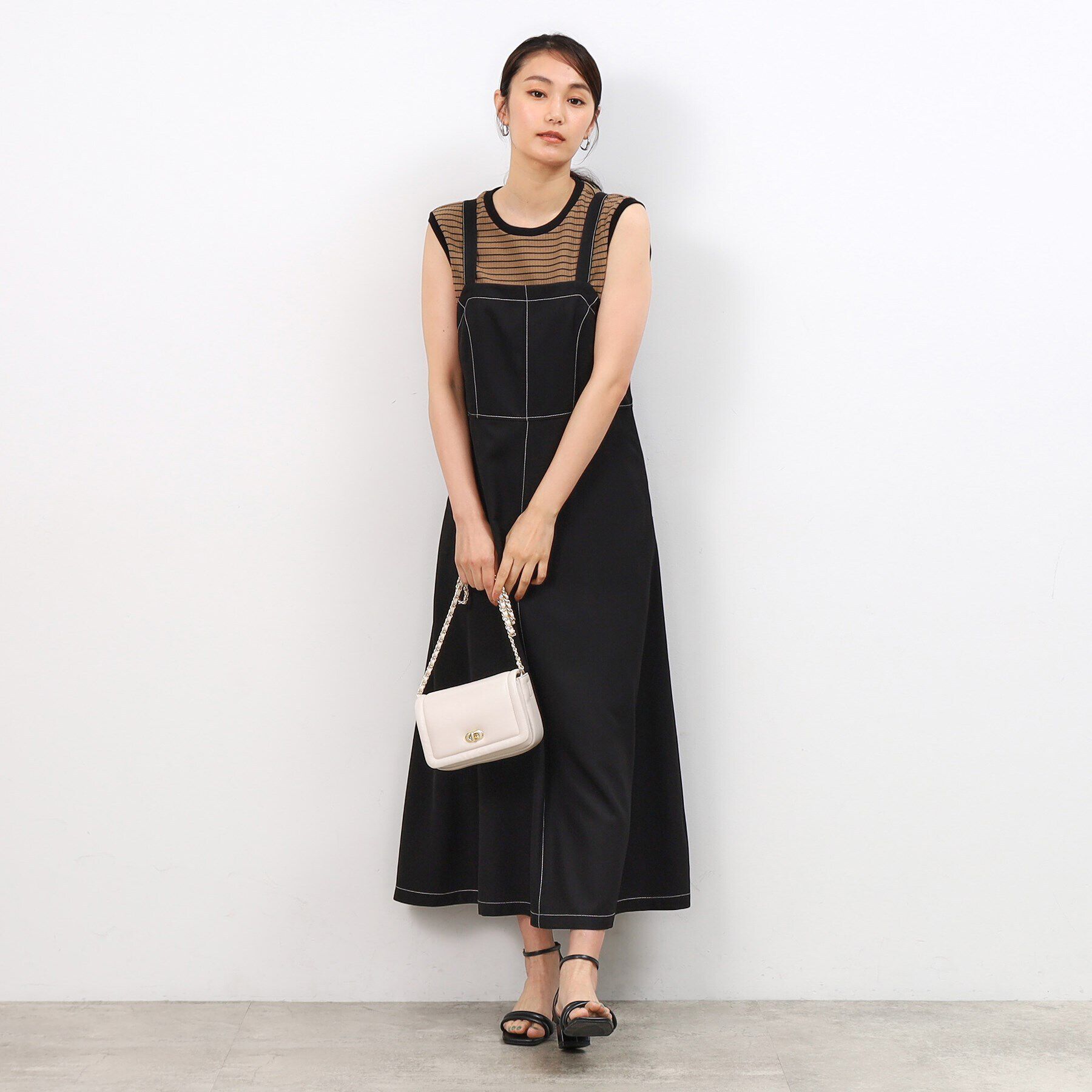 OPAQUE.CLIP「《Oggi掲載》リブノースリーブカットソー【洗濯機洗い可】」|Tシャツ・カットソー|