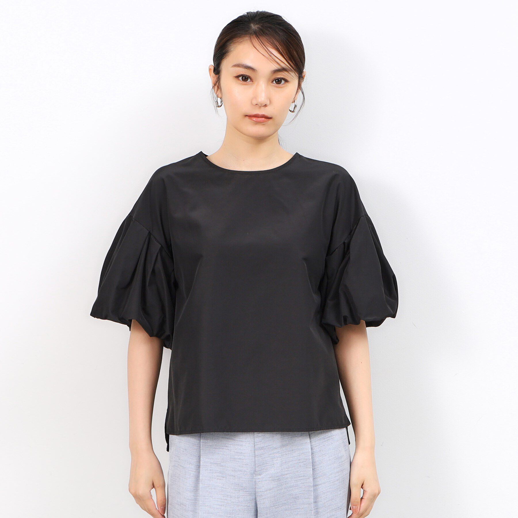 OPAQUE.CLIP「バルーンスリーブブラウス【洗濯機洗い可】」|シャツ・ブラウス|