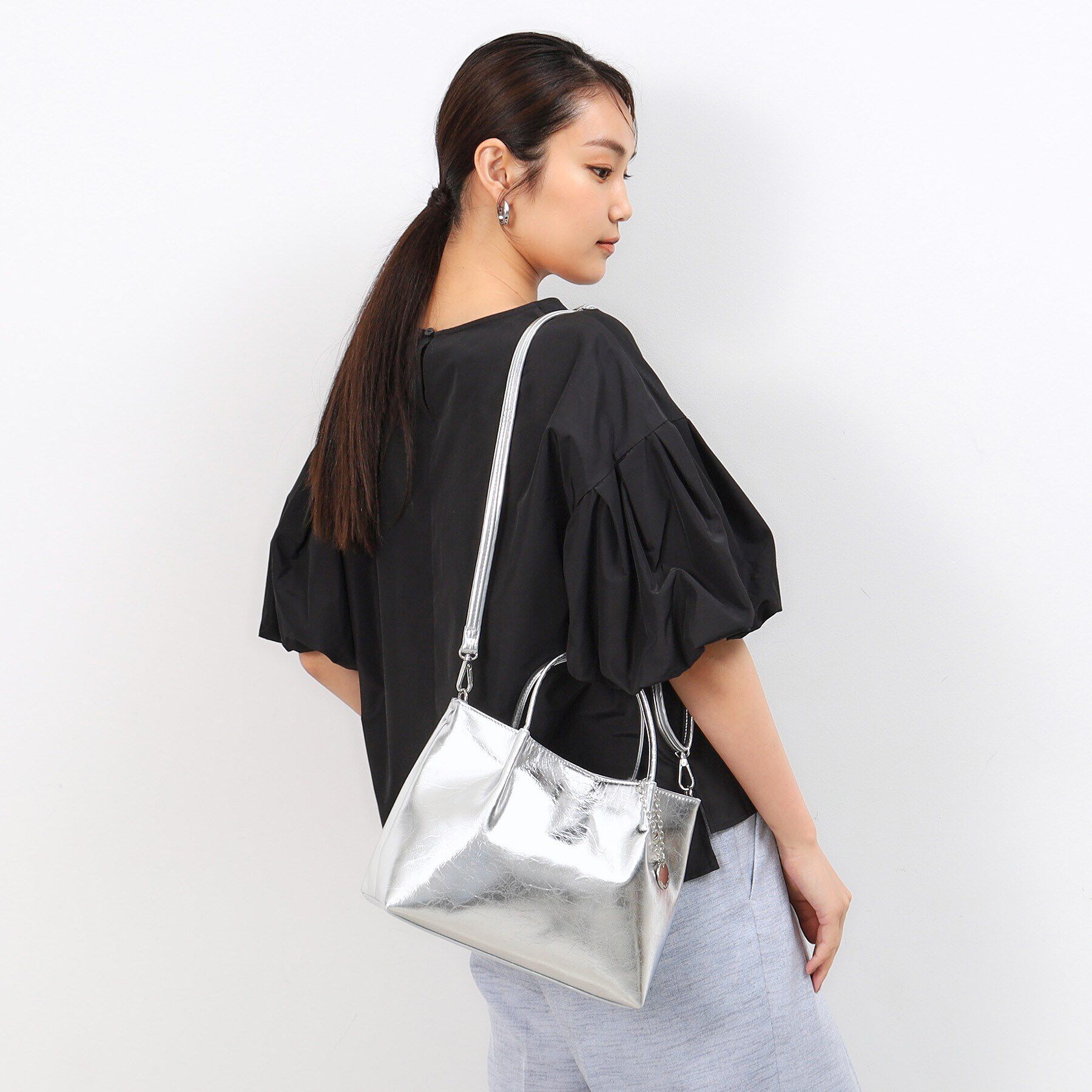 OPAQUE.CLIP「新色追加【2WAY】シンプルミドルトートバッグ」|トートバッグ|