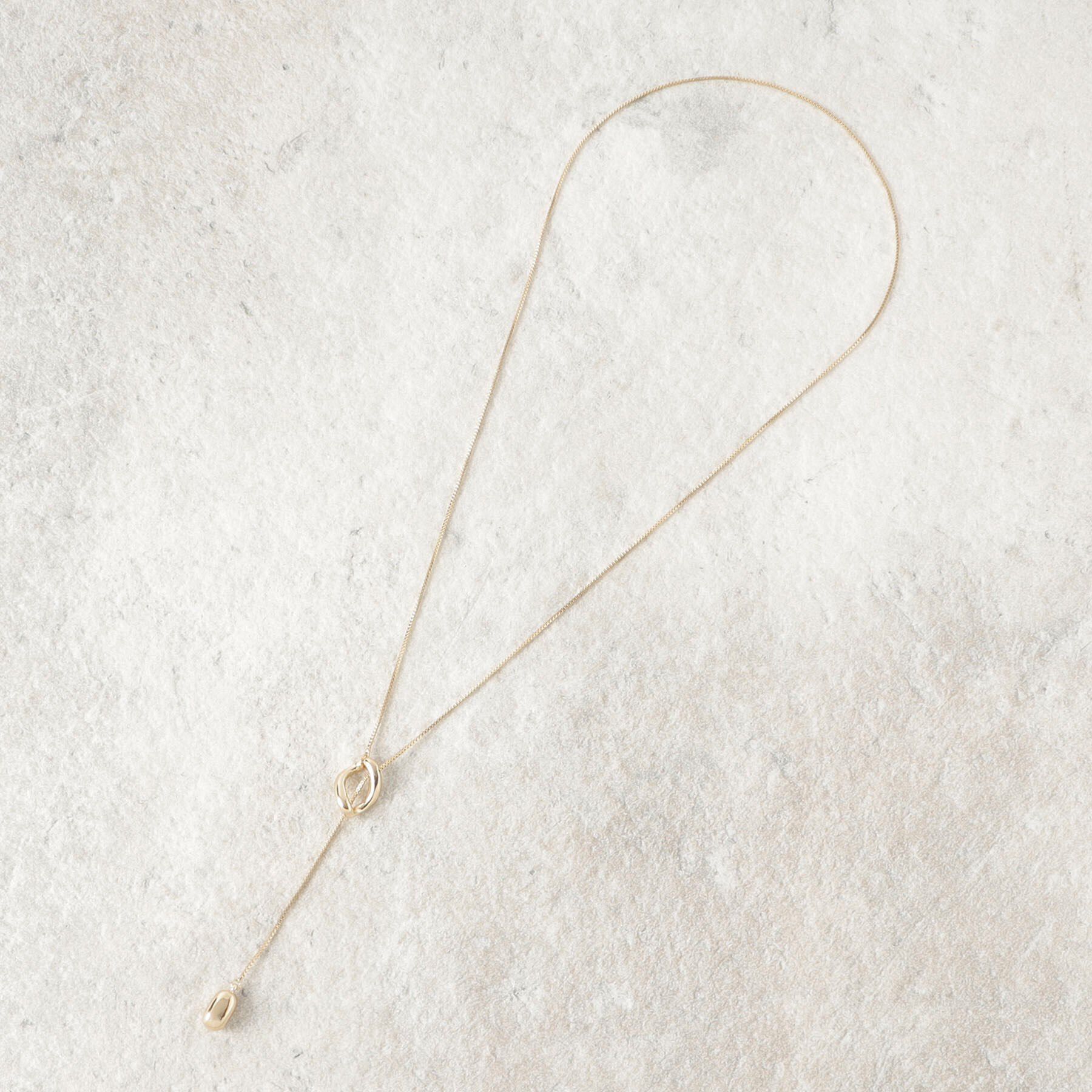 OPAQUE.CLIP「Y字リングスライドネックレス」|ネックレス|