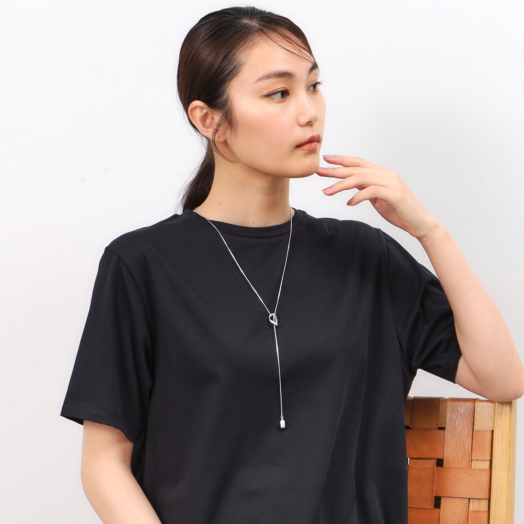 OPAQUE.CLIP「Y字リングスライドネックレス」|ネックレス|