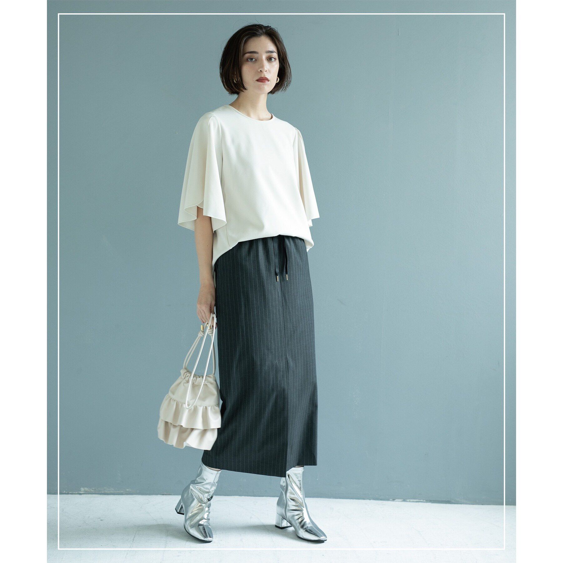 OPAQUE.CLIP「UV チューリップスリーブトップス【吸水速乾/洗濯機洗い可】」|Tシャツ・カットソー|