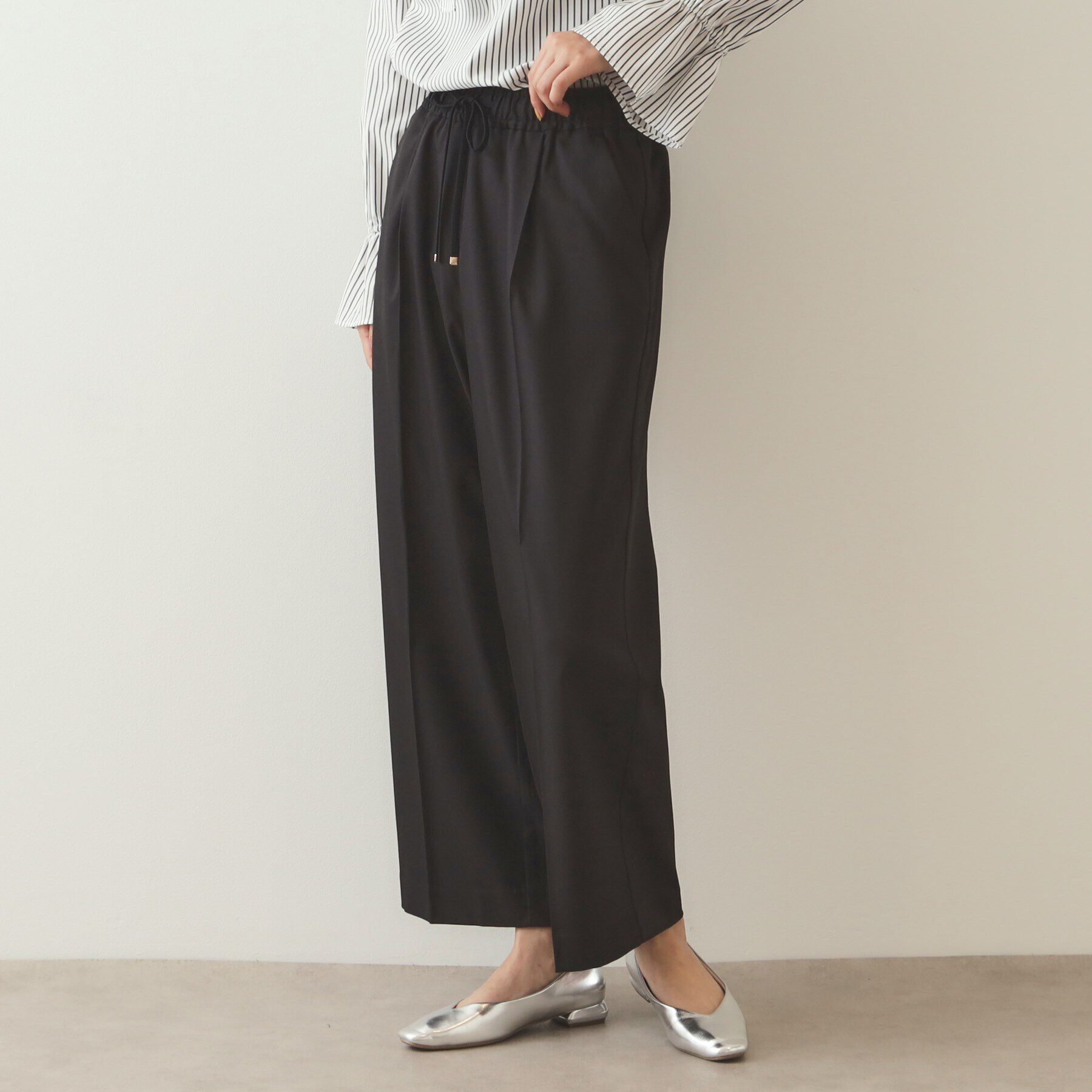 OPAQUE.CLIP「ストレッチ美脚イージーワイドパンツ【洗濯機洗い可】」|その他|