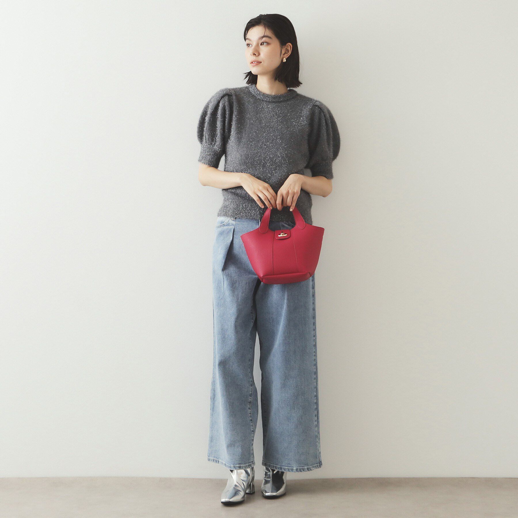 OPAQUE.CLIP「【2WAY】フロントひねりデザイントートバッグ」|トートバッグ|