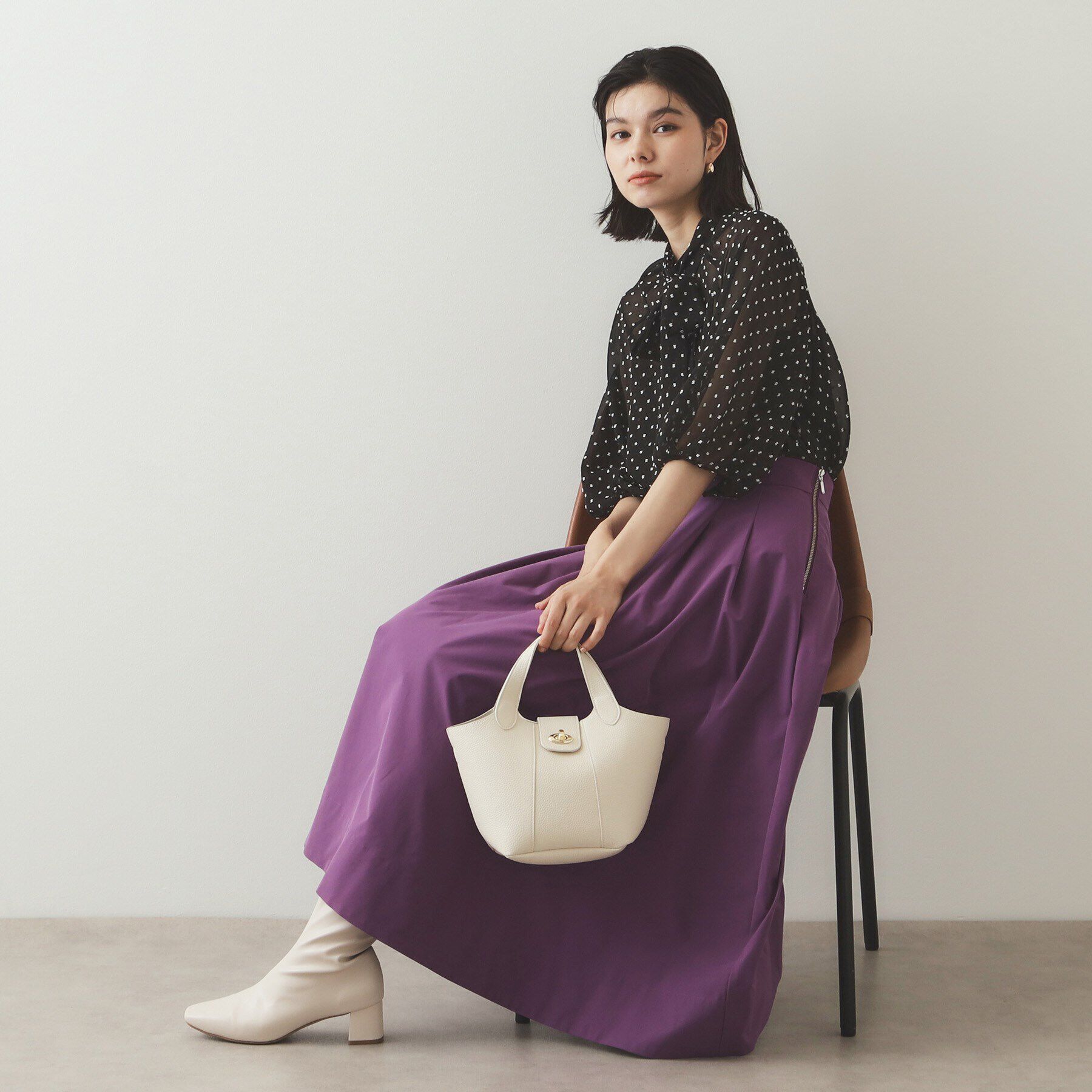 OPAQUE.CLIP「【2WAY】フロントひねりデザイントートバッグ」|トートバッグ|