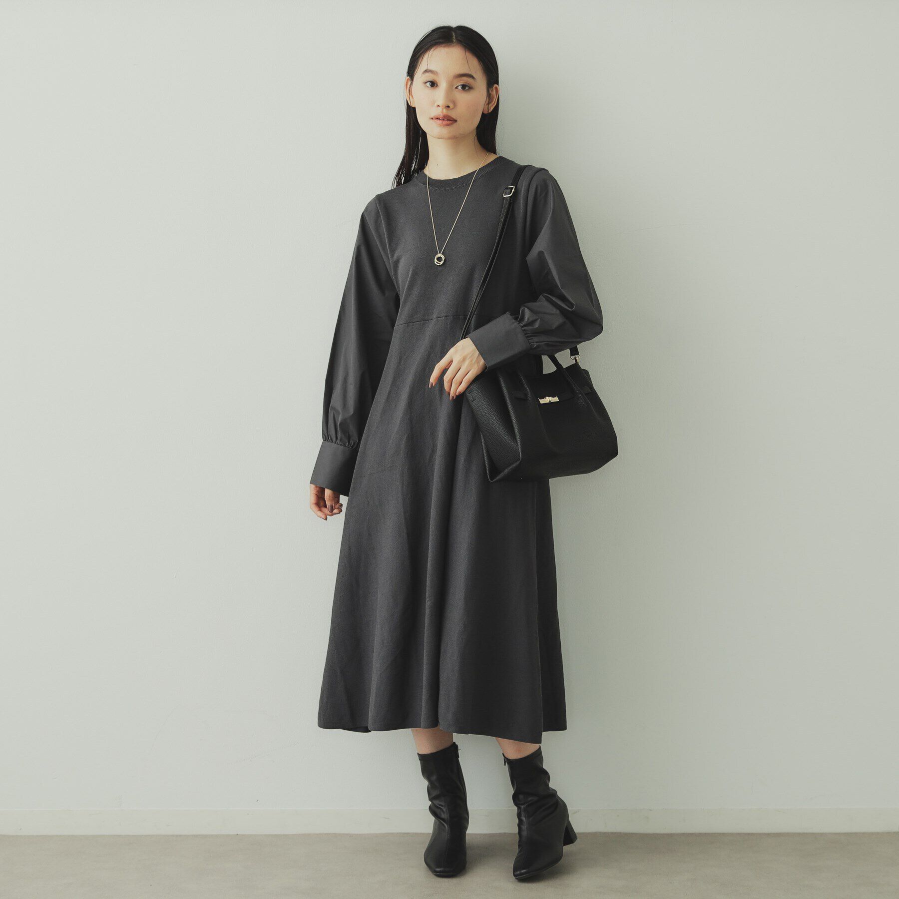 OPAQUE.CLIP「【軽量／2WAY／通勤対応】フロントベルトデザインミドルトートバッグ」|トートバッグ|