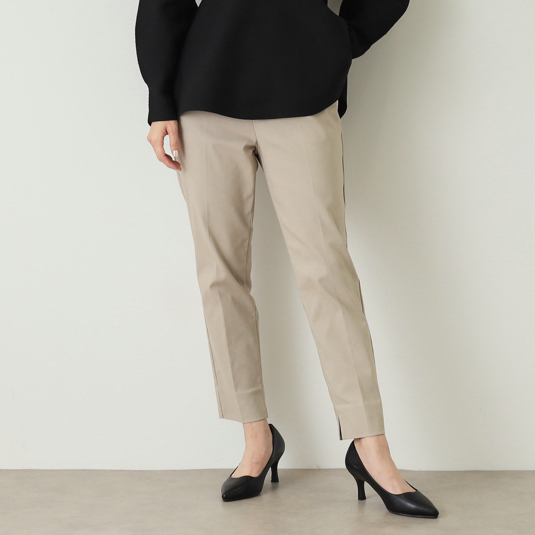 OPAQUE.CLIP「《S-LLsize》裏起毛ハイストレッチスティックパンツ【吸湿発熱/洗濯機洗い可】」|その他|