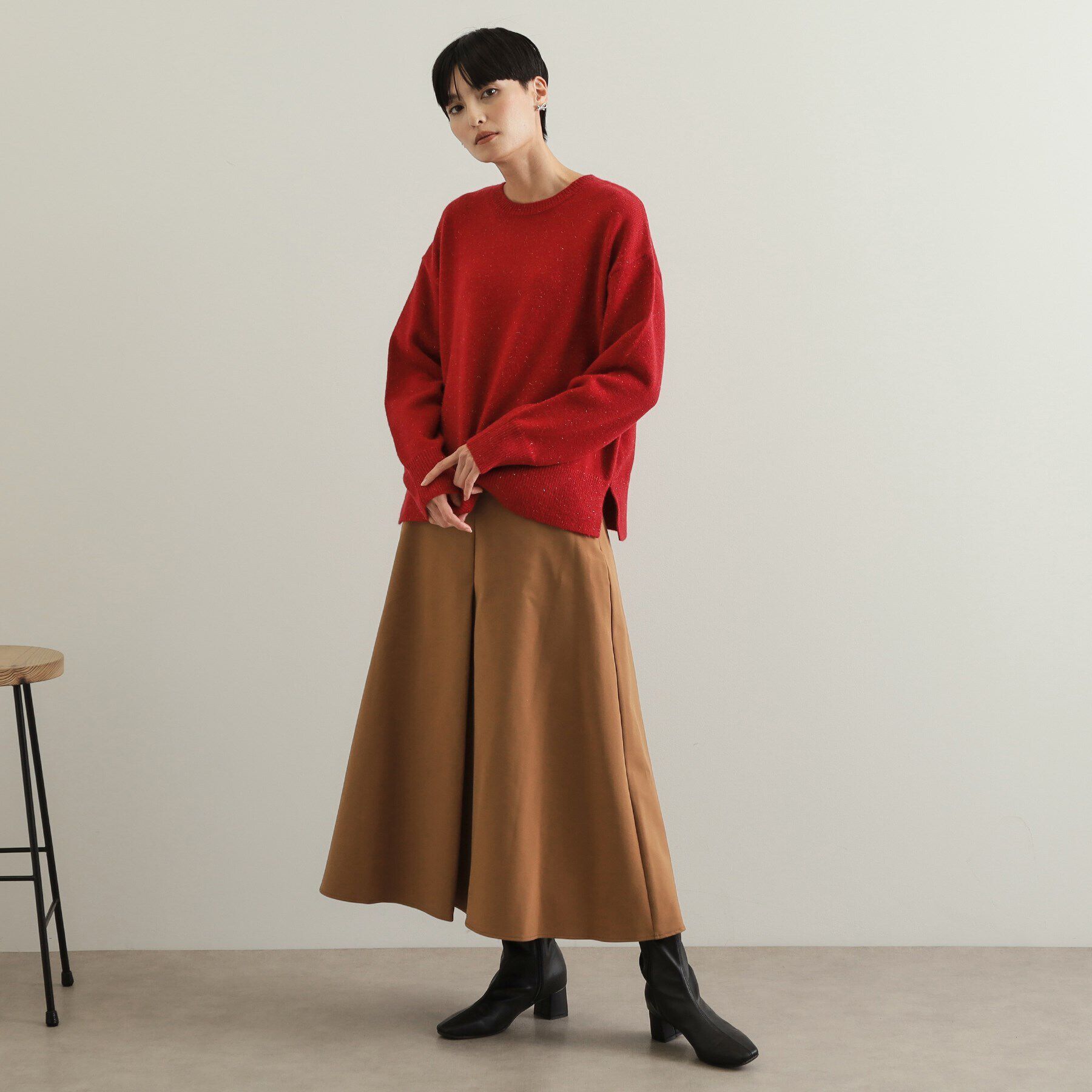 OPAQUE.CLIP「きらきらミドルゲージニット【洗濯機洗い可】」|ニット・セーター|