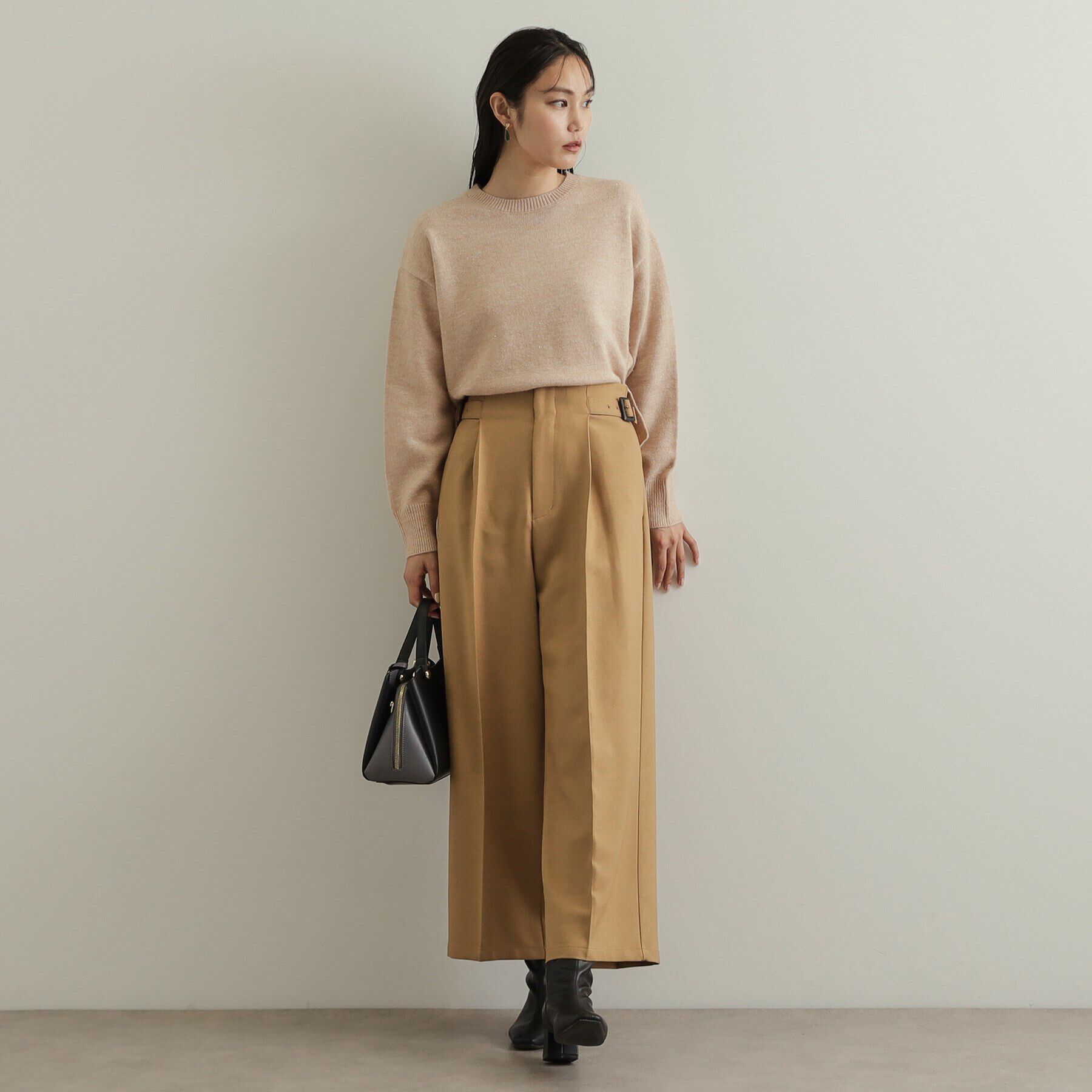 OPAQUE.CLIP「きらきらミドルゲージニット【洗濯機洗い可】」|ニット・セーター|