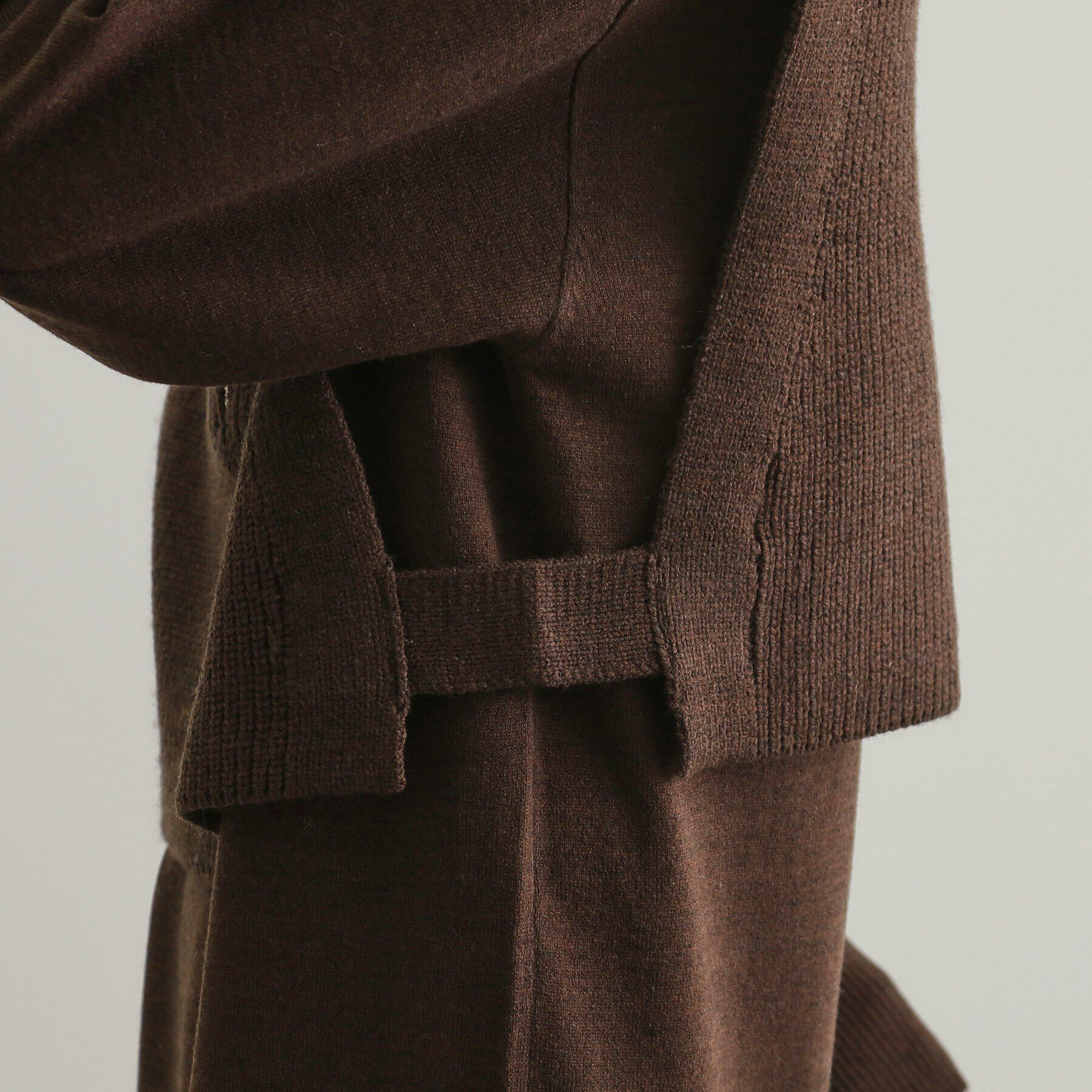 OPAQUE.CLIP「≪ツインセット≫ハーフZIPベスト&times;ニットワンピース【洗濯機洗い可】」|ワンピース|