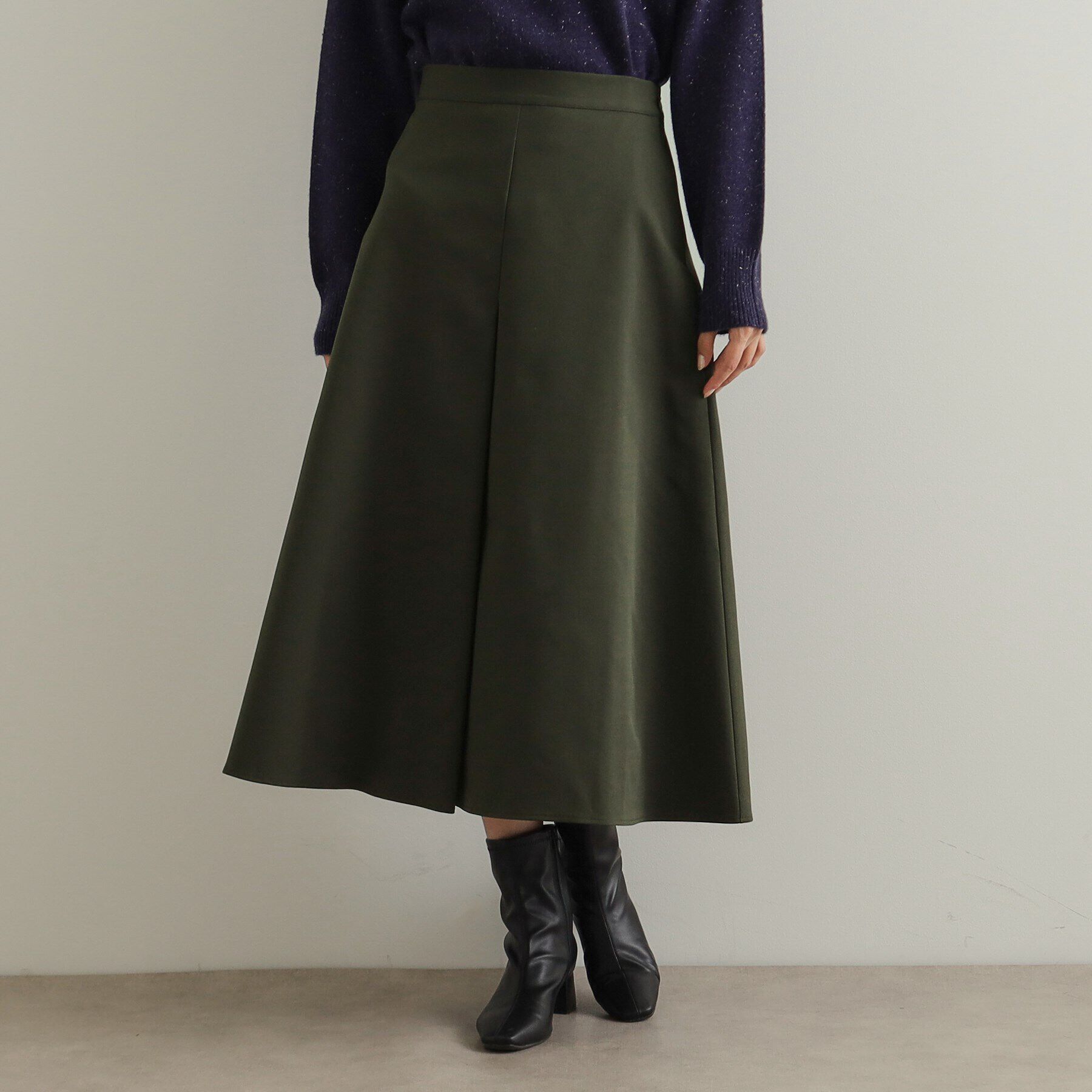 OPAQUE.CLIP「フロントタックミディスカート【洗濯機洗い可】」|スカート|