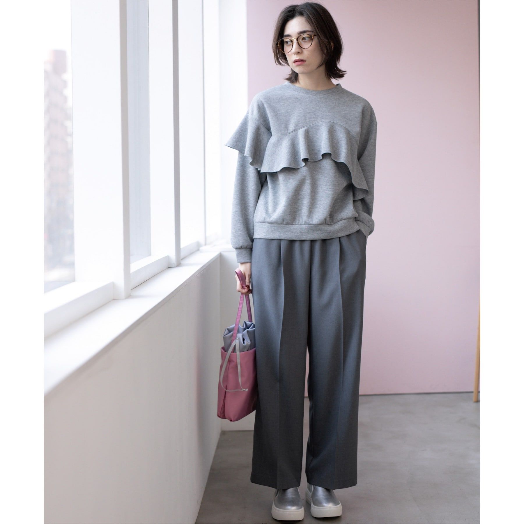 OPAQUE.CLIP「《SS-LLsize》美脚ストレッチイージーワイドパンツ【洗濯機洗い可/防シワ】」|その他|