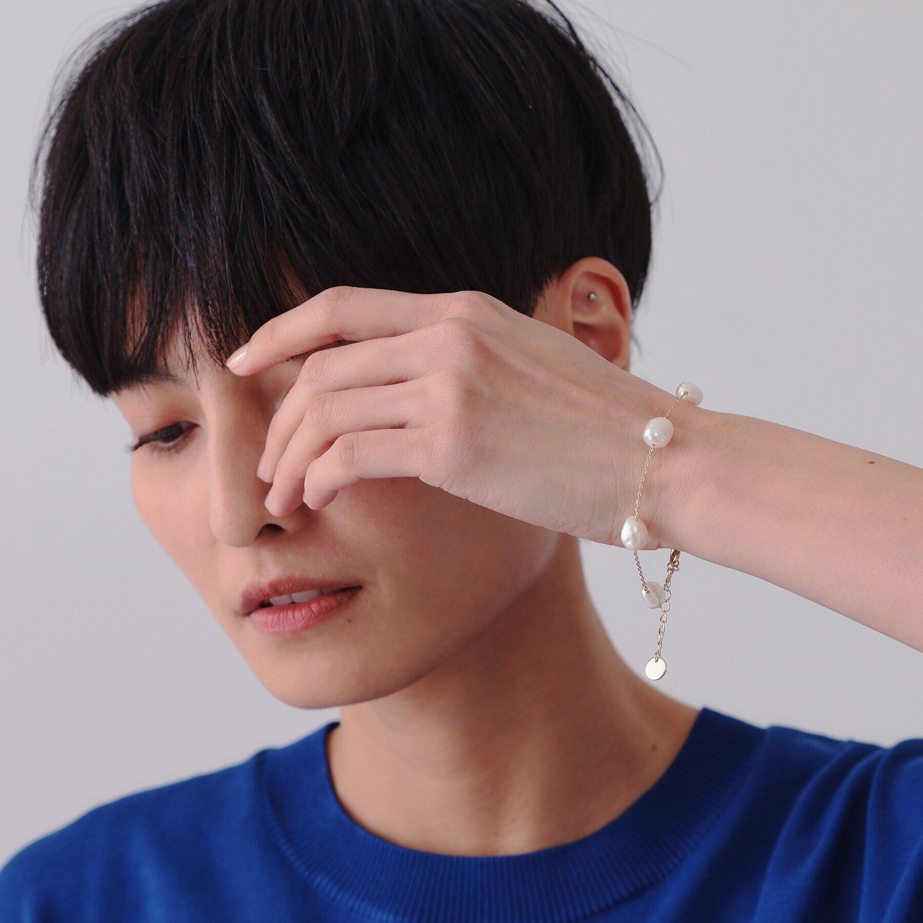 OPAQUE.CLIP「淡水パールブレスレット」|ブレスレット・バングル|