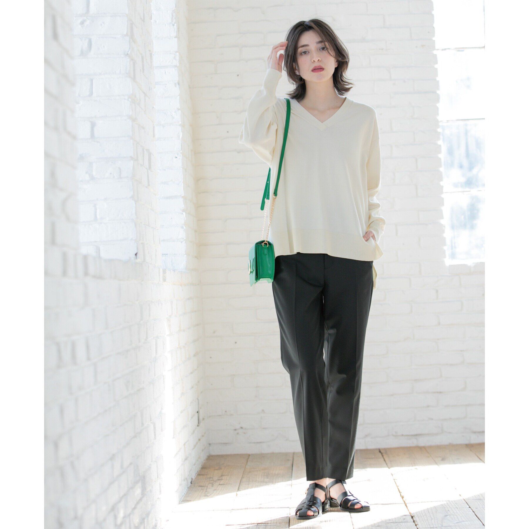 OPAQUE.CLIP「美脚ストレッチテーパードパンツ【洗濯機洗い可】」|その他|