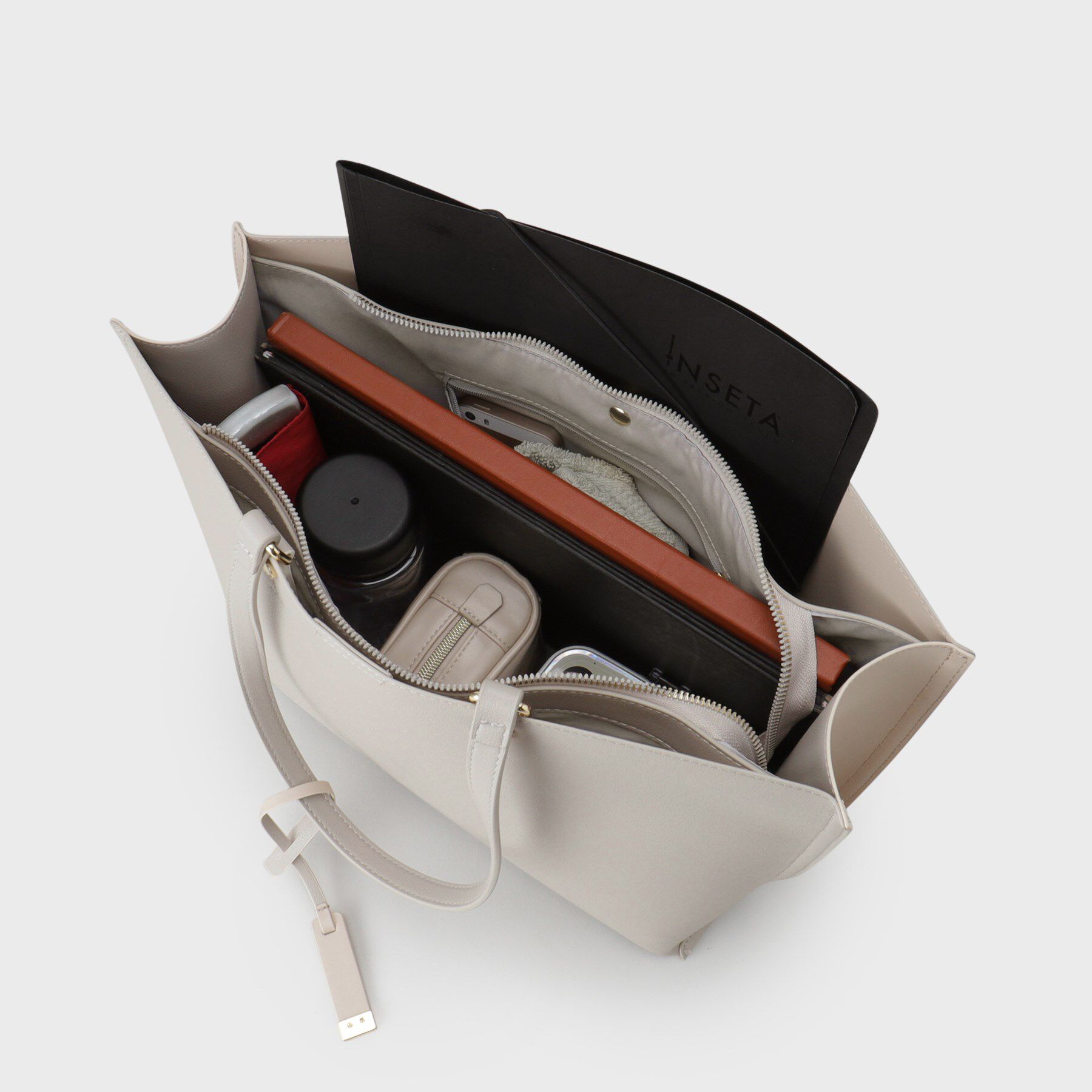 OPAQUE.CLIP「【A4サイズ対応】バイカラースムーストートバッグ」|トートバッグ|