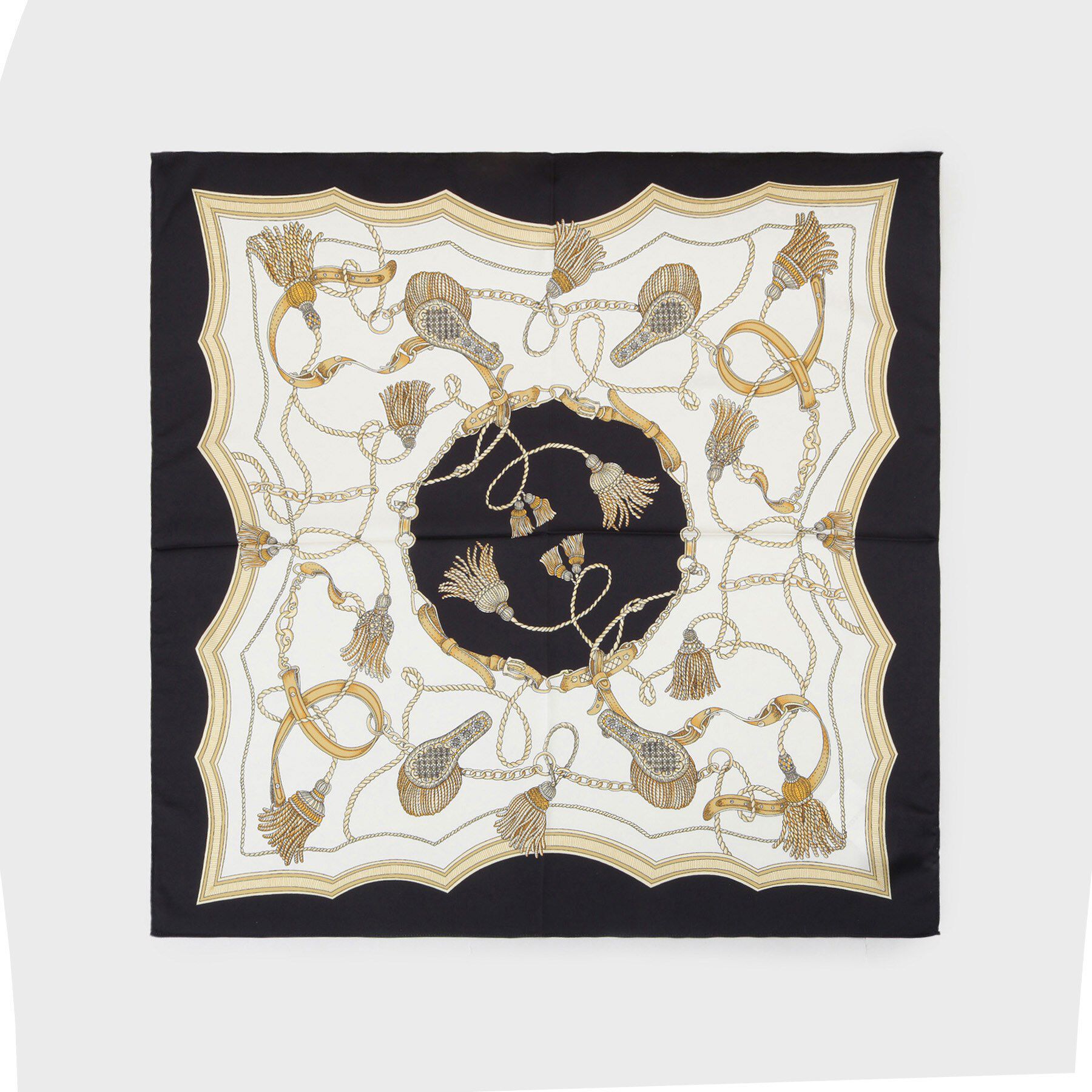 OPAQUE.CLIP「チェーン柄スクエア大判スカーフ」|バンダナ・スカーフ|