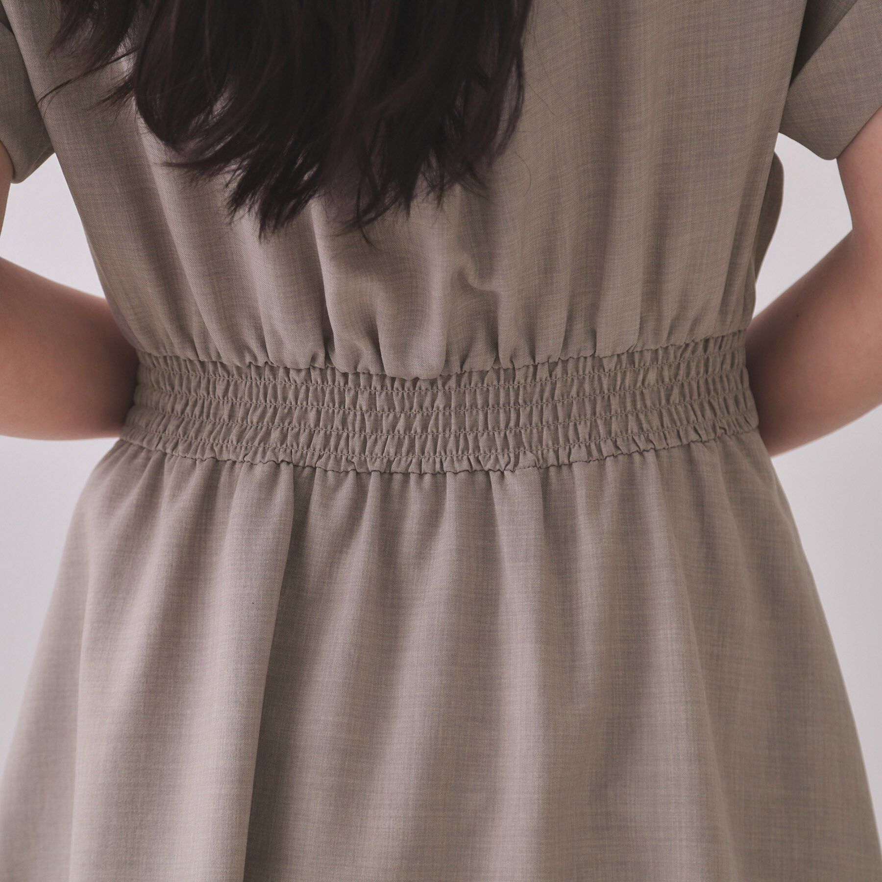 OPAQUE.CLIP「リネンライクシャツワンピース【洗濯機洗い可/吸水速乾/接触冷感】」|ワンピース|