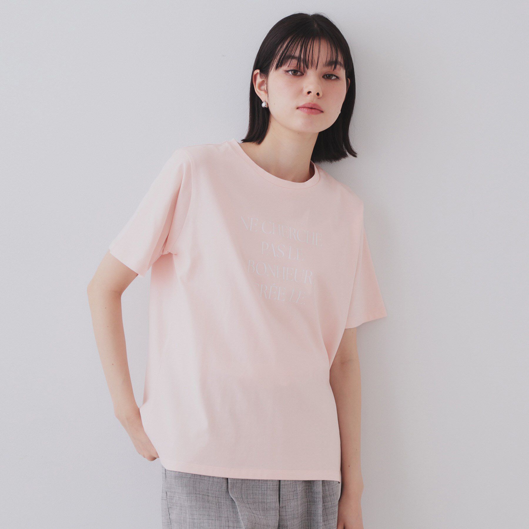 OPAQUE.CLIP「アソートロゴTシャツ【洗濯機洗い可】」|Tシャツ・カットソー|