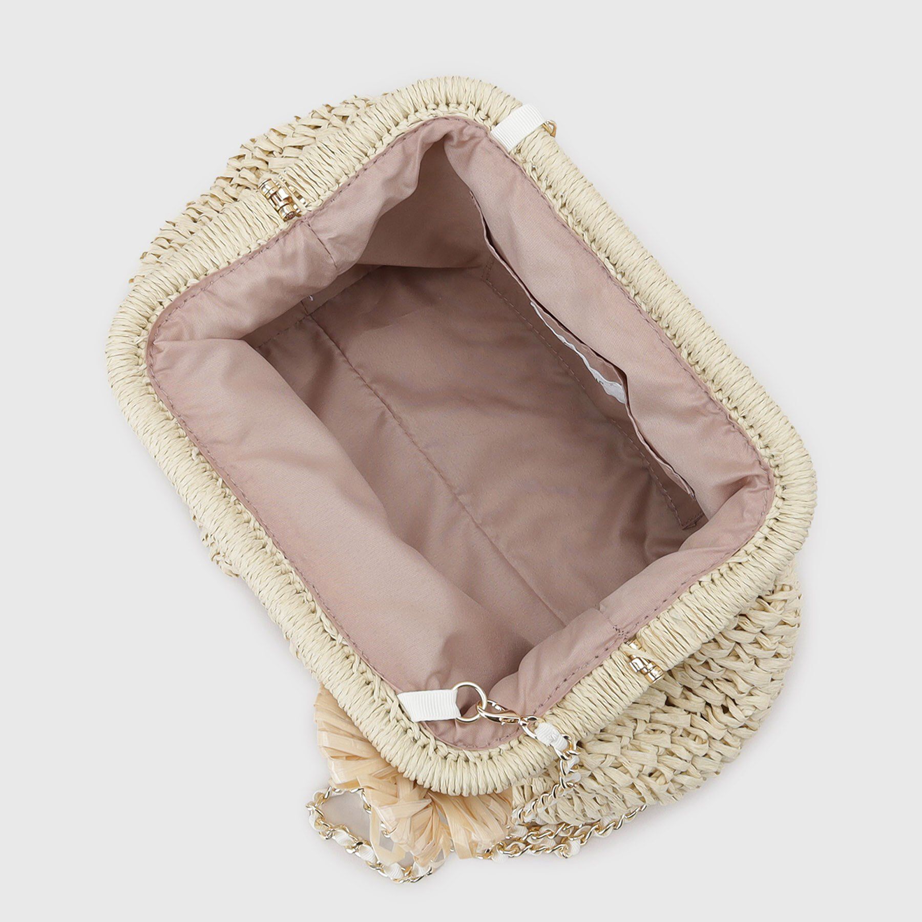 OPAQUE.CLIP「【3WAY】フラワークリップ付きがま口ペーパーショルダーバッグ」|ショルダー・メッセンジャー|