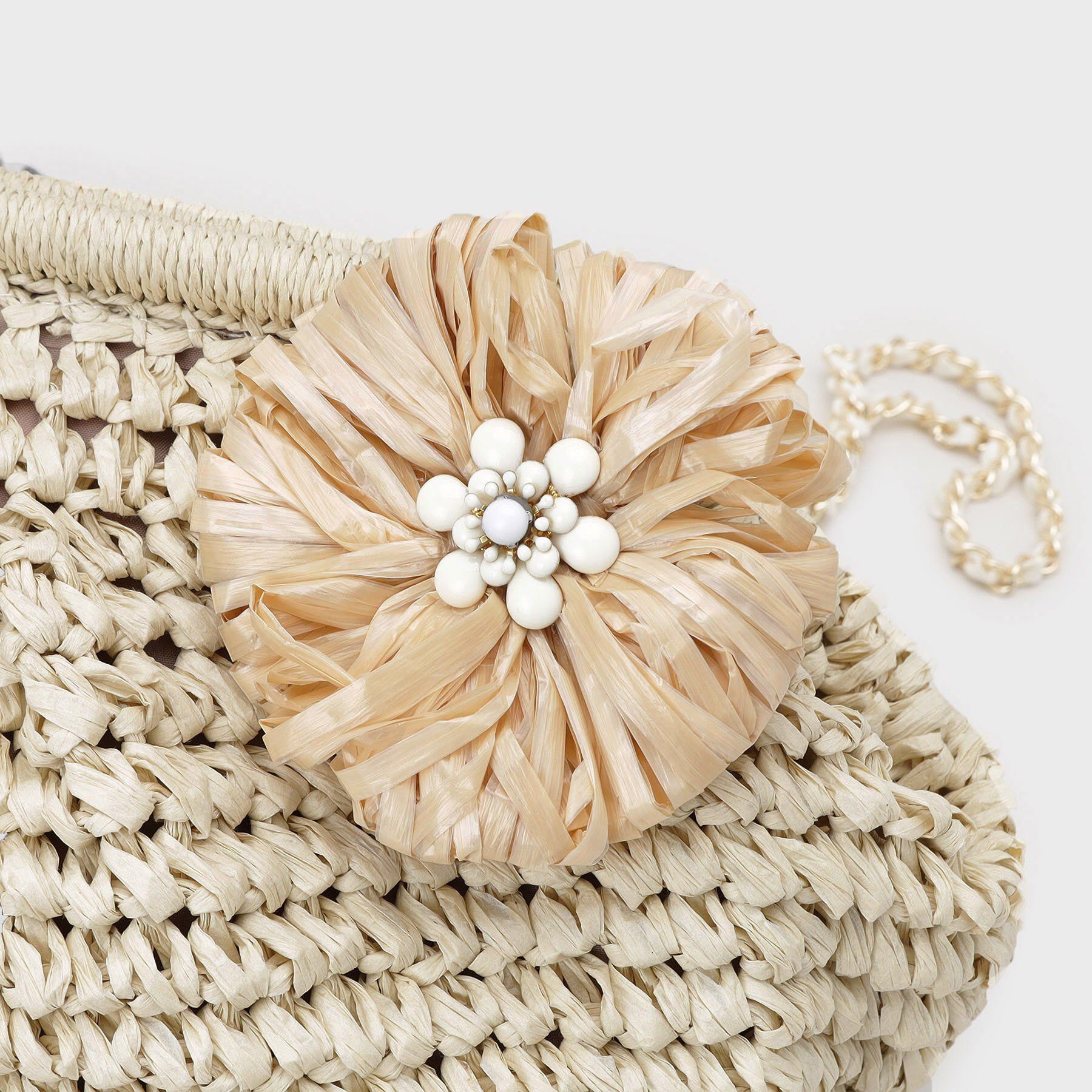 OPAQUE.CLIP「【3WAY】フラワークリップ付きがま口ペーパーショルダーバッグ」|ショルダー・メッセンジャー|