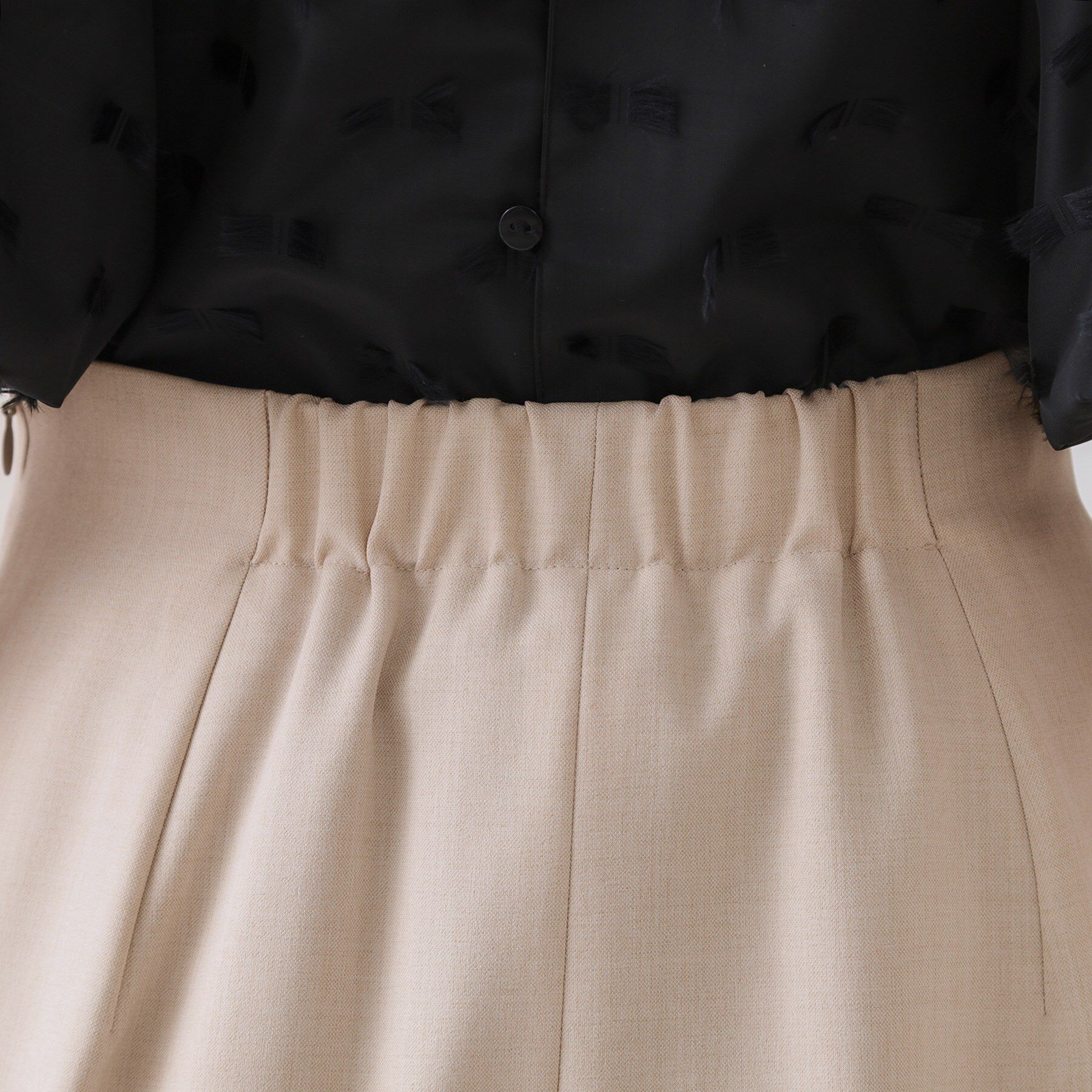 OPAQUE.CLIP「《5色展開/S-LLサイズ》リネンライクストレッチタイトスカート【洗濯機洗い可】」|スカート|