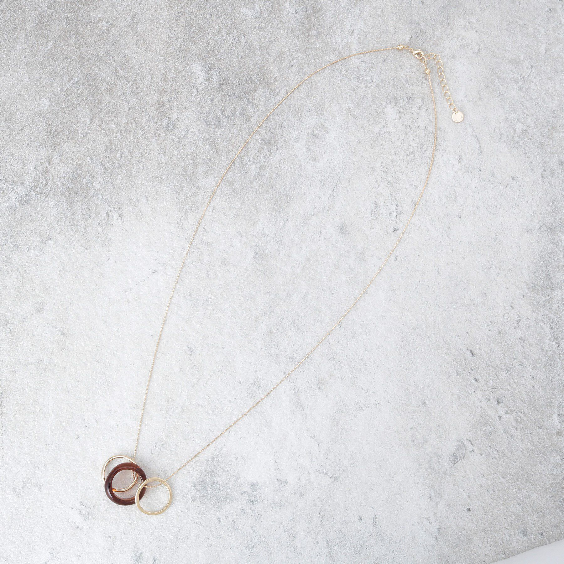 OPAQUE.CLIP「3種パーツリングネックレス」|ネックレス|