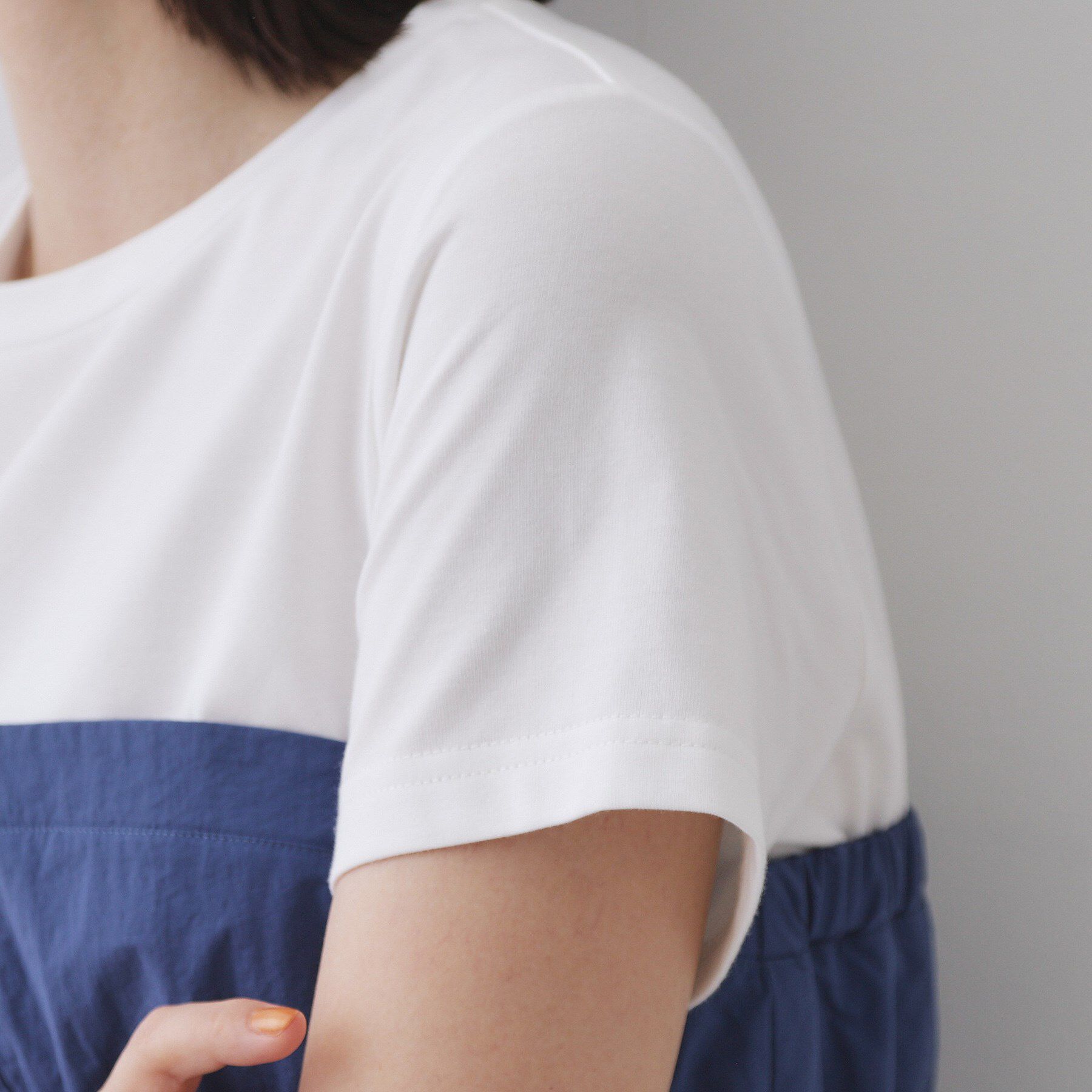 OPAQUE.CLIP「ドッキングワンピース【洗濯機洗い可】」|ワンピース|