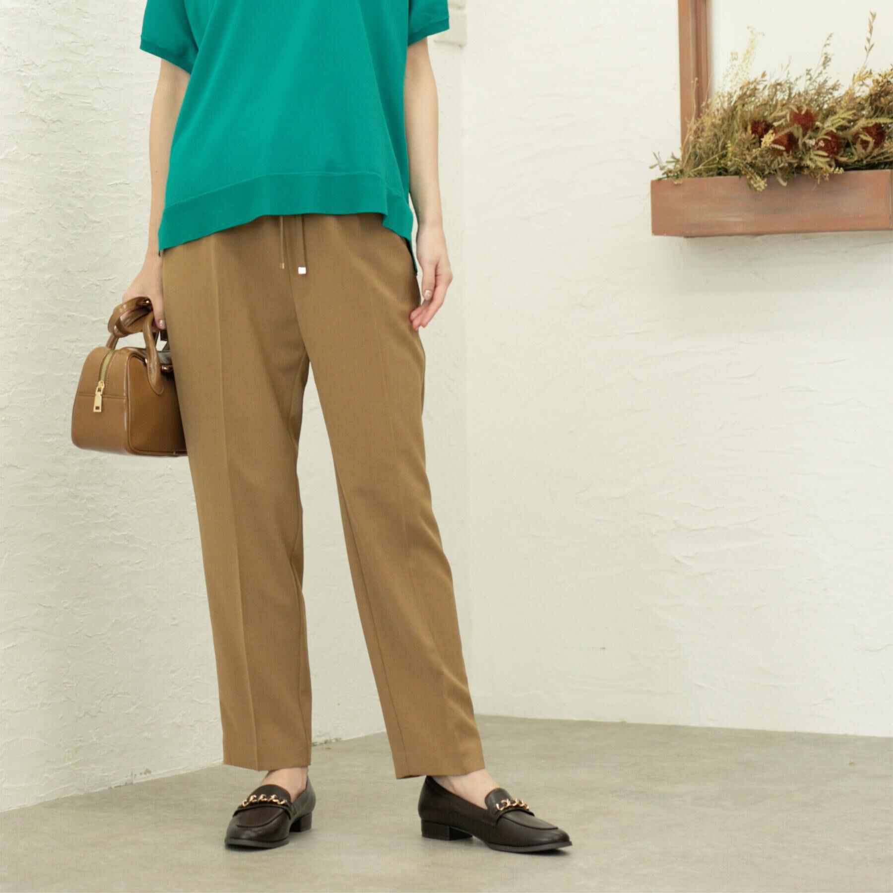 OPAQUE.CLIP「《丈が選べる/SS-LLサイズ》美脚ストレッチイージーテーパードパンツ/セットアップ対応【防シワ/洗」|その他|