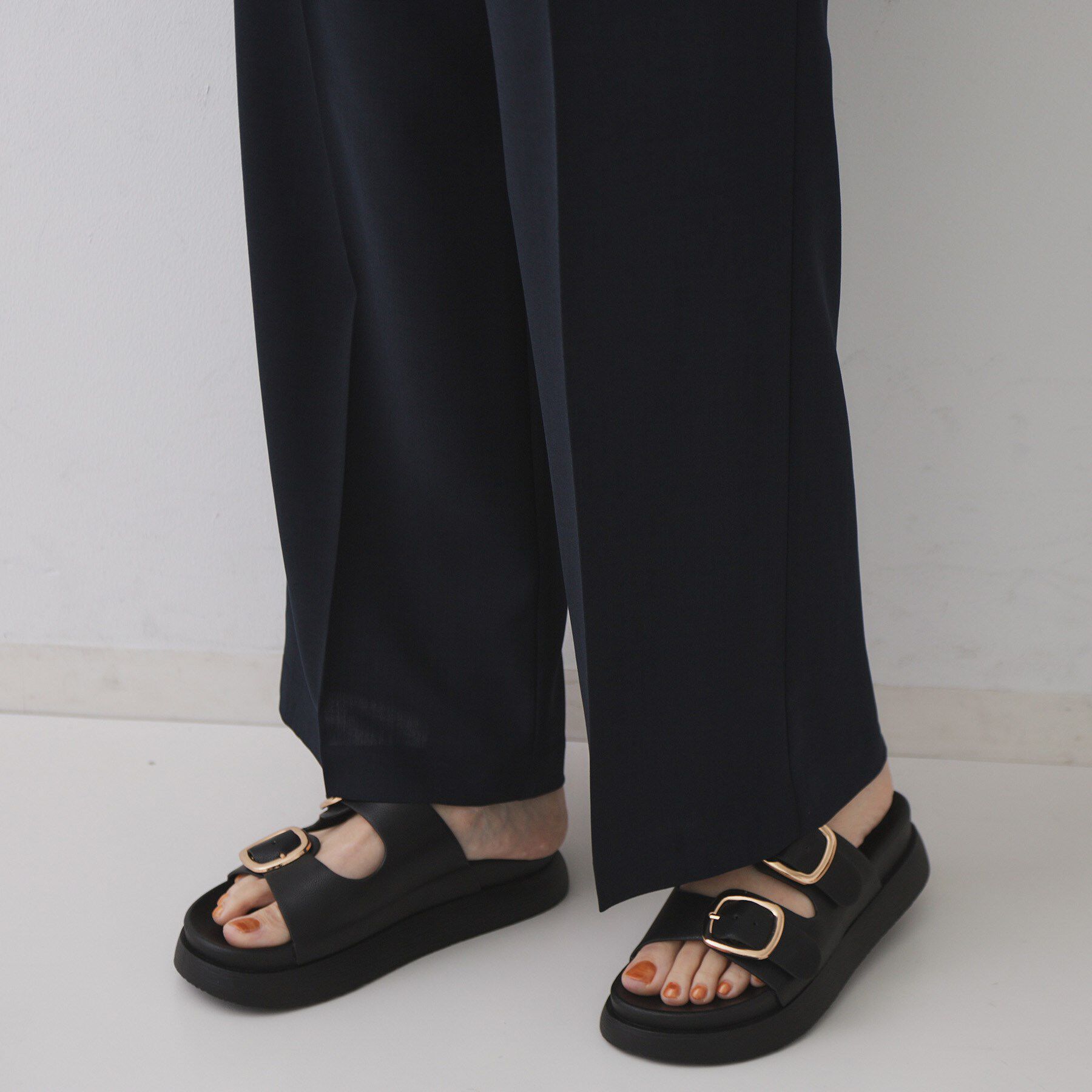 OPAQUE.CLIP「《丈が選べる/SS-LLサイズ》美脚ストレッチイージーワイドパンツ/セットアップ対応【防シワ/洗濯機」|その他|