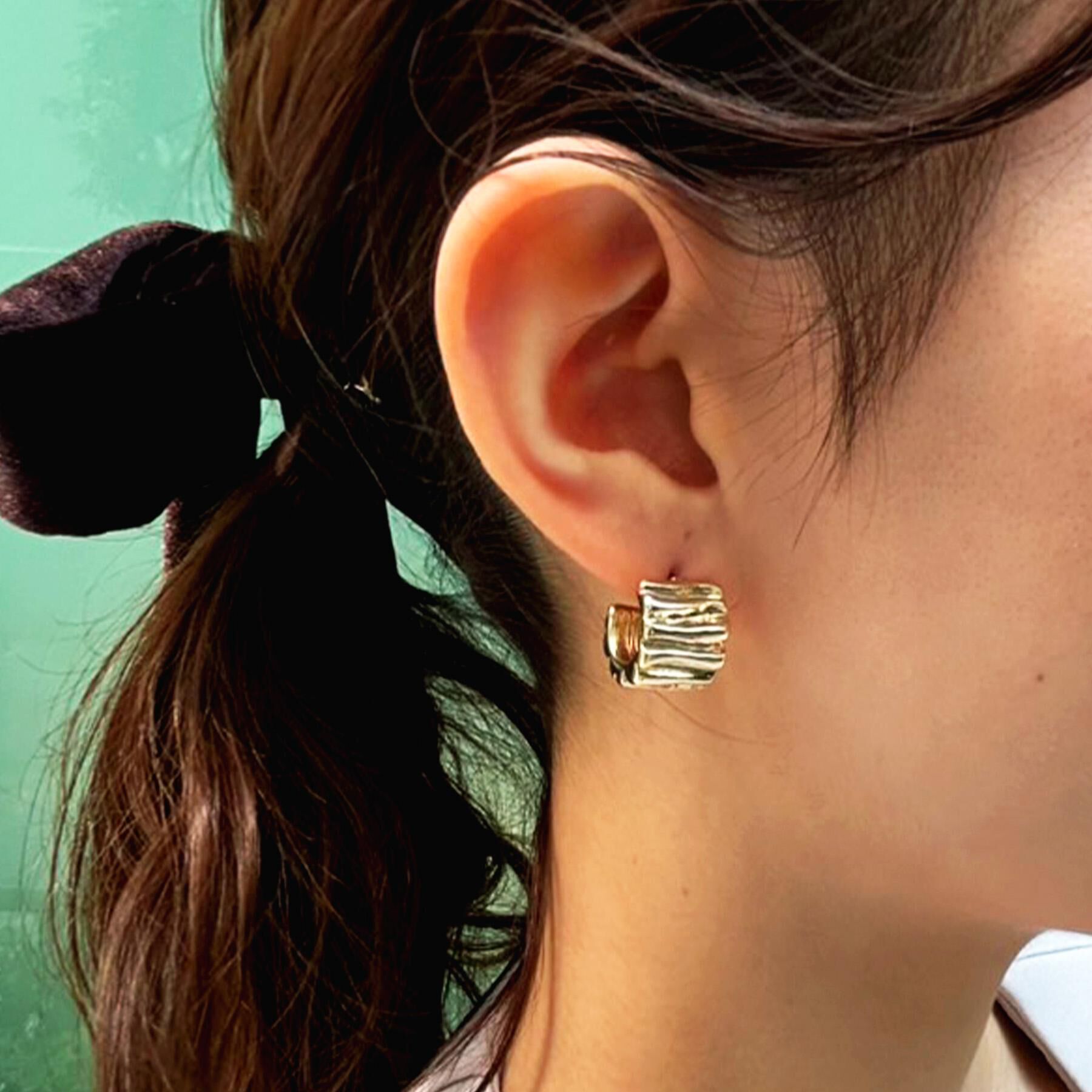 OPAQUE.CLIP「しわメタルピアス」|ピアス|