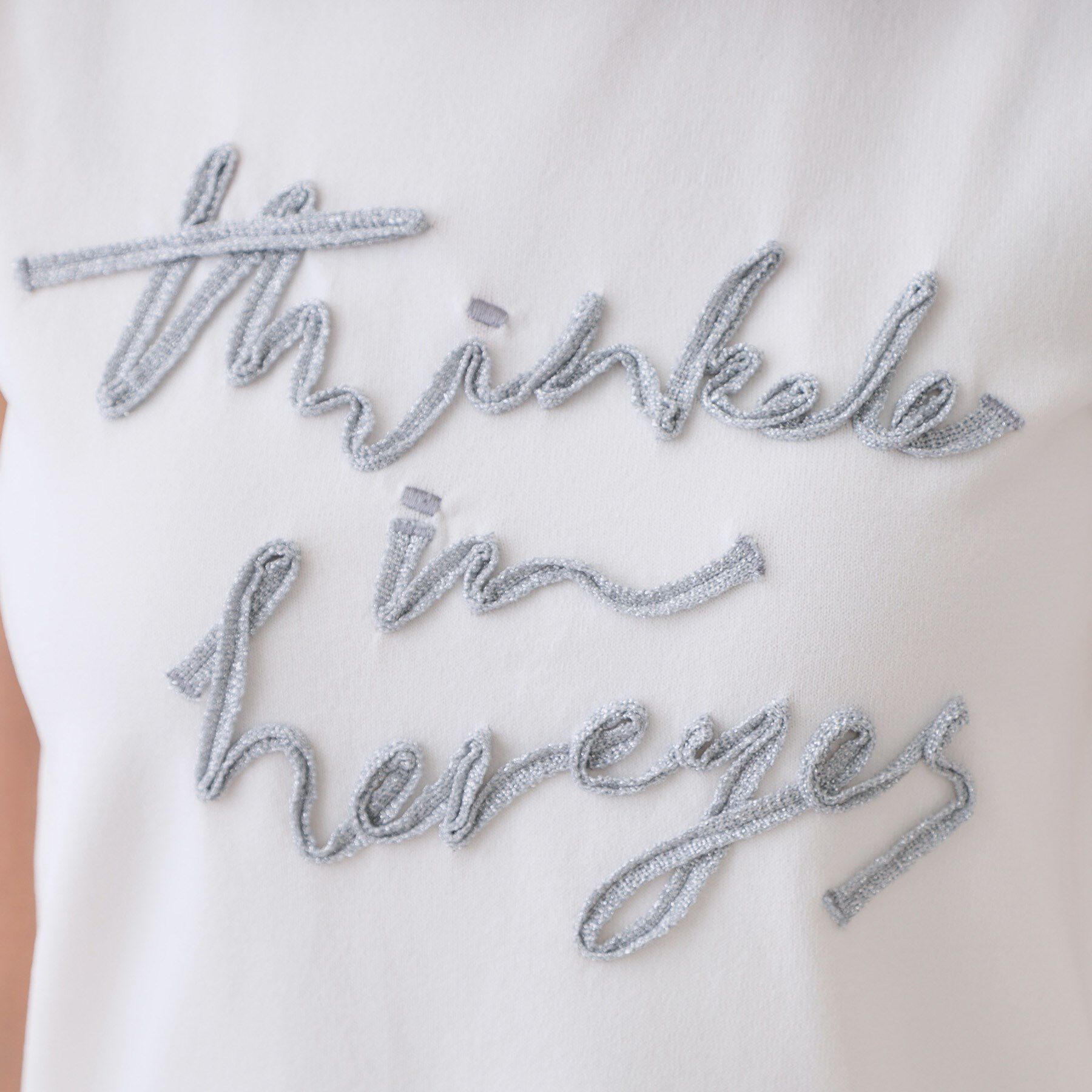 OPAQUE.CLIP「ラメテープロゴニット【洗濯機洗い可/抗ピル】」|ニット・セーター|