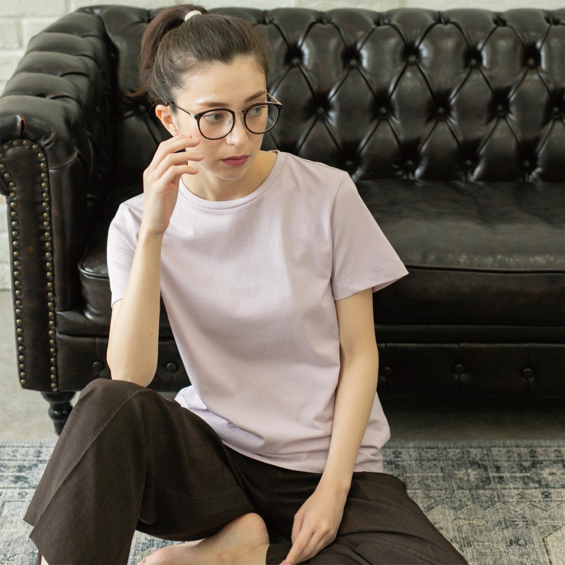 OPAQUE.CLIP「《5色展開》ベーシックTシャツ【洗濯機洗い可/UV/接触冷感】」|Tシャツ・カットソー|