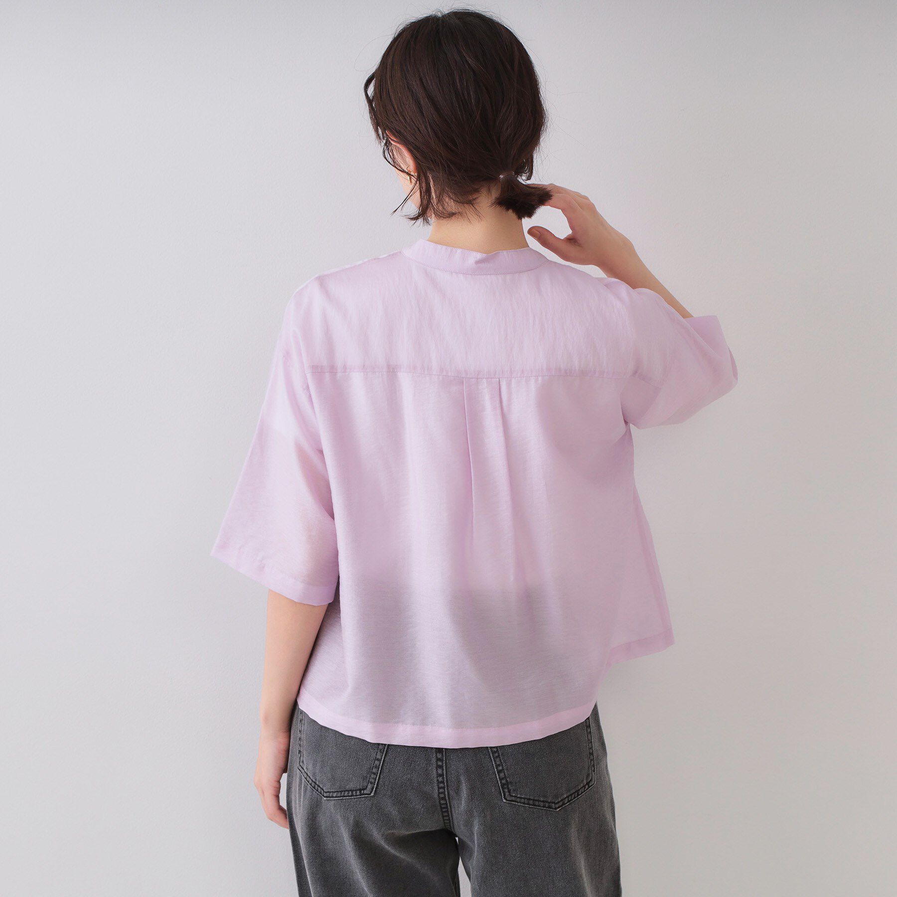 OPAQUE.CLIP「シアーダブルポケットシャツ【洗濯機洗い可】」|シャツ・ブラウス|