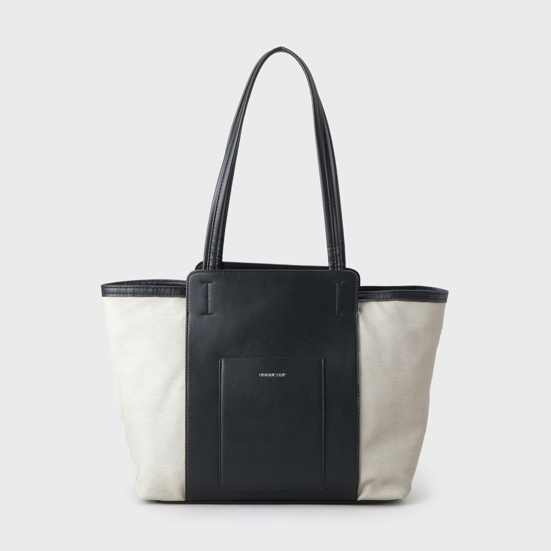 OPAQUE.CLIP「【A4サイズ対応/多ポケット】キャンバス調合皮トートバッグ」|トートバッグ|
